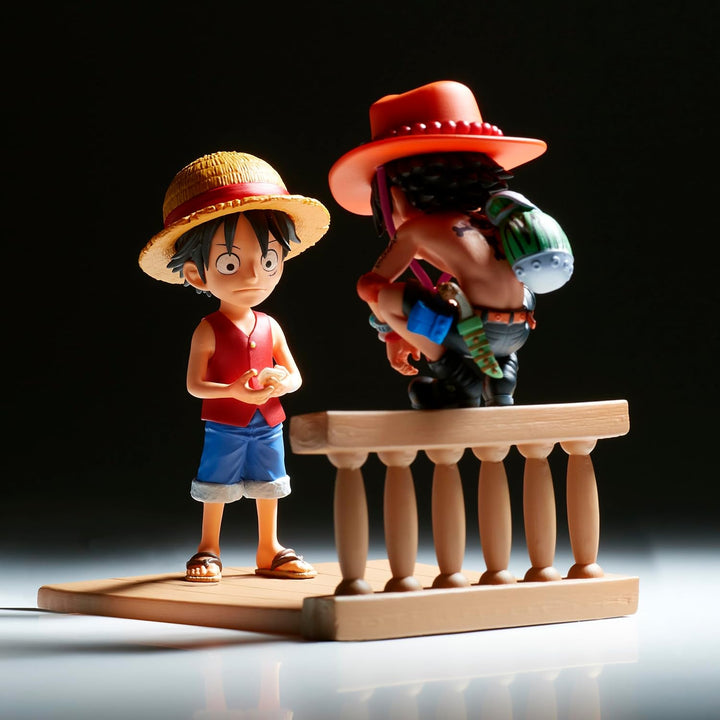 Banpresto World Collectable Figure One Piece - Monkey D. Luffy & Portgas D. Ace Action Figure (BPR89475)