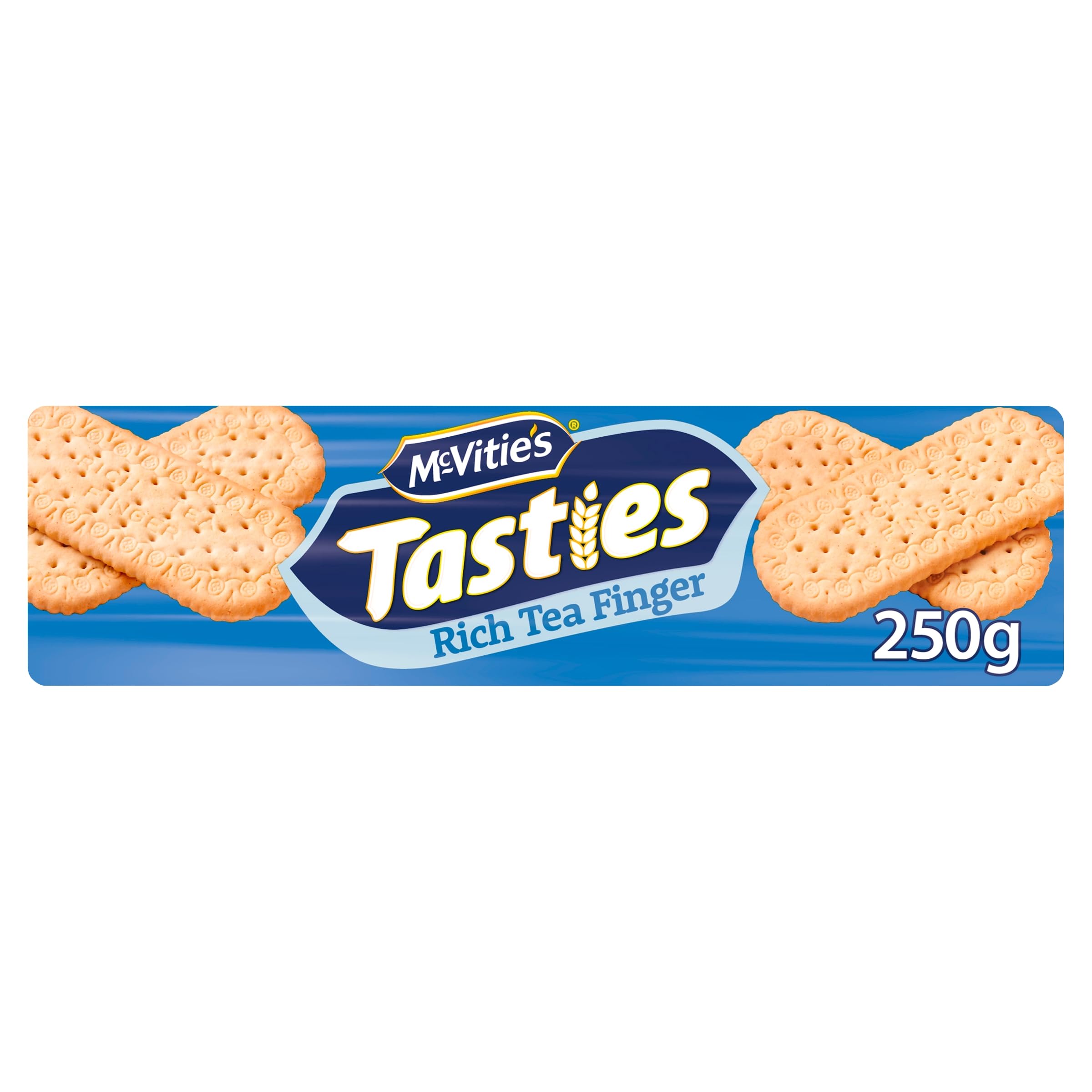 McVitie's Tasties Rich Tea Finger Biscuits - Classic Crisp Texture | 250g Pack