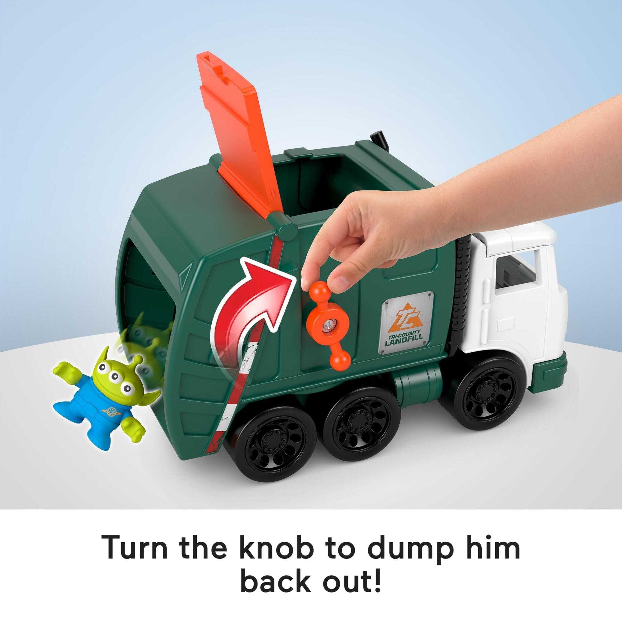 Fisher-Price Imaginext Disney and Pixar Toy Story Garbage Truck Playset with Woody, Buzz Lightyear, Lotso, and Alien Figures 3