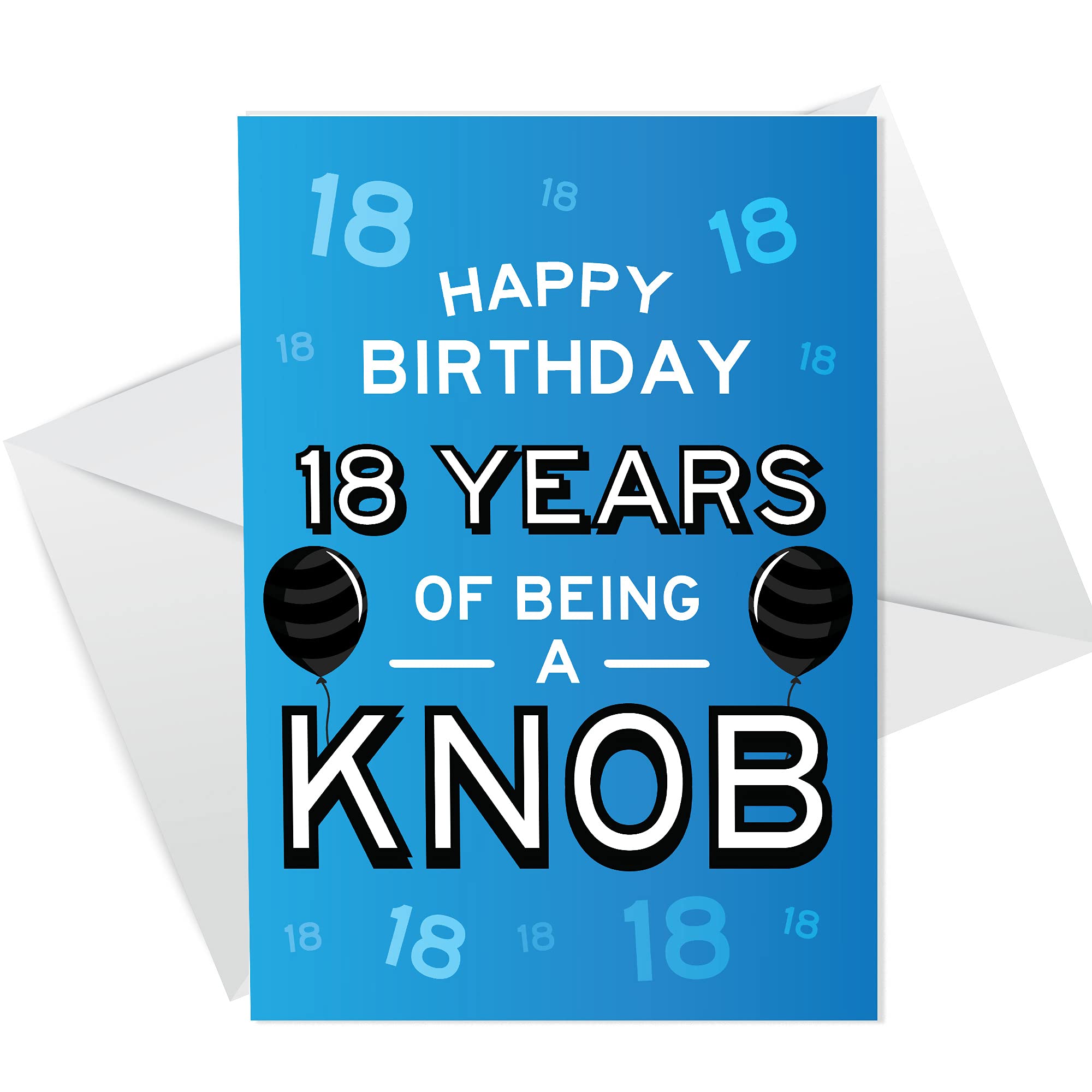 RED OCEAN Funny Rude 18th Birthday Card for Him | A6 Handmade in England | Includes Envelope 1