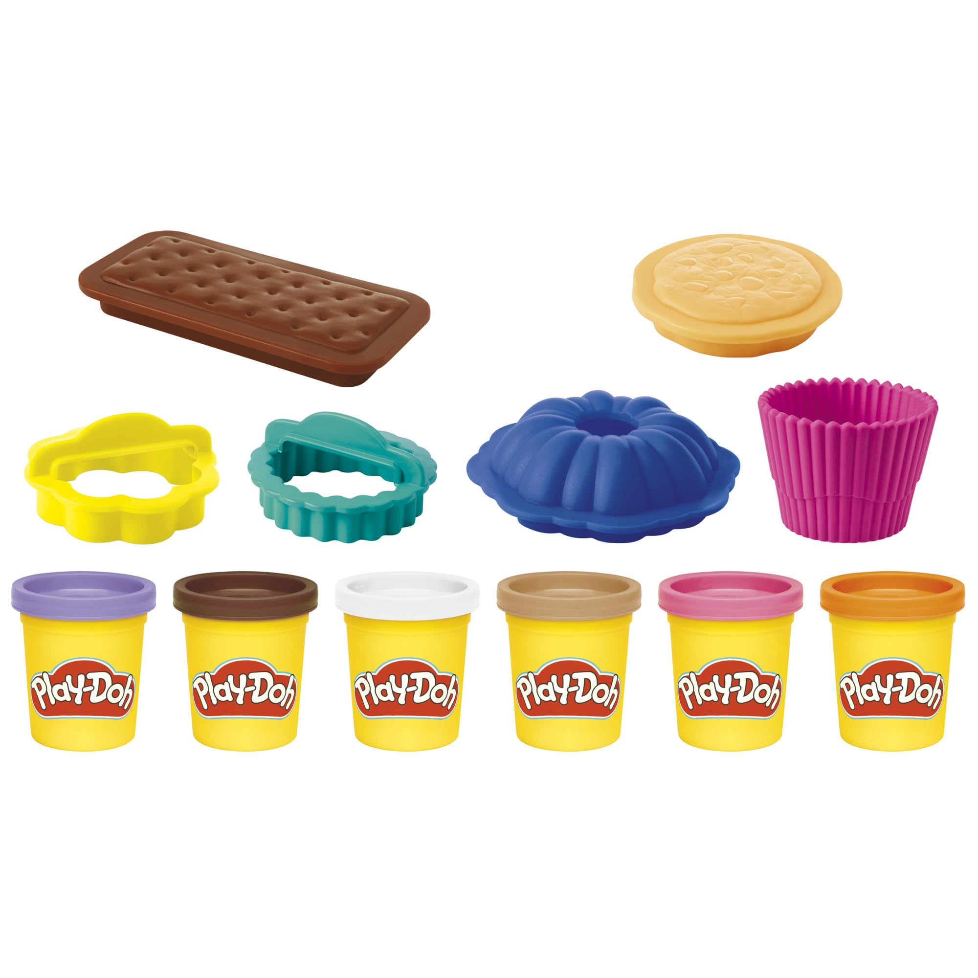 Play-Doh Little Bakery Playset - Pretend Kitchen Toy for Ages 3+ | Includes 6 Colors 6