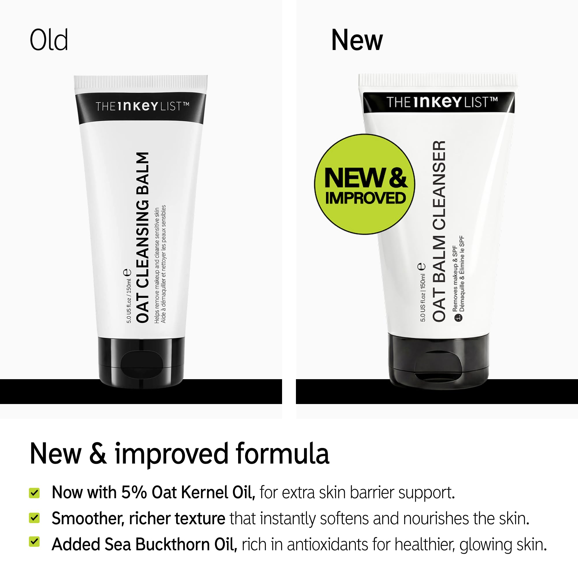 The INKEY List Oat Cleansing Balm - New & Improved Formula, Makeup Remover | 150 ml 2