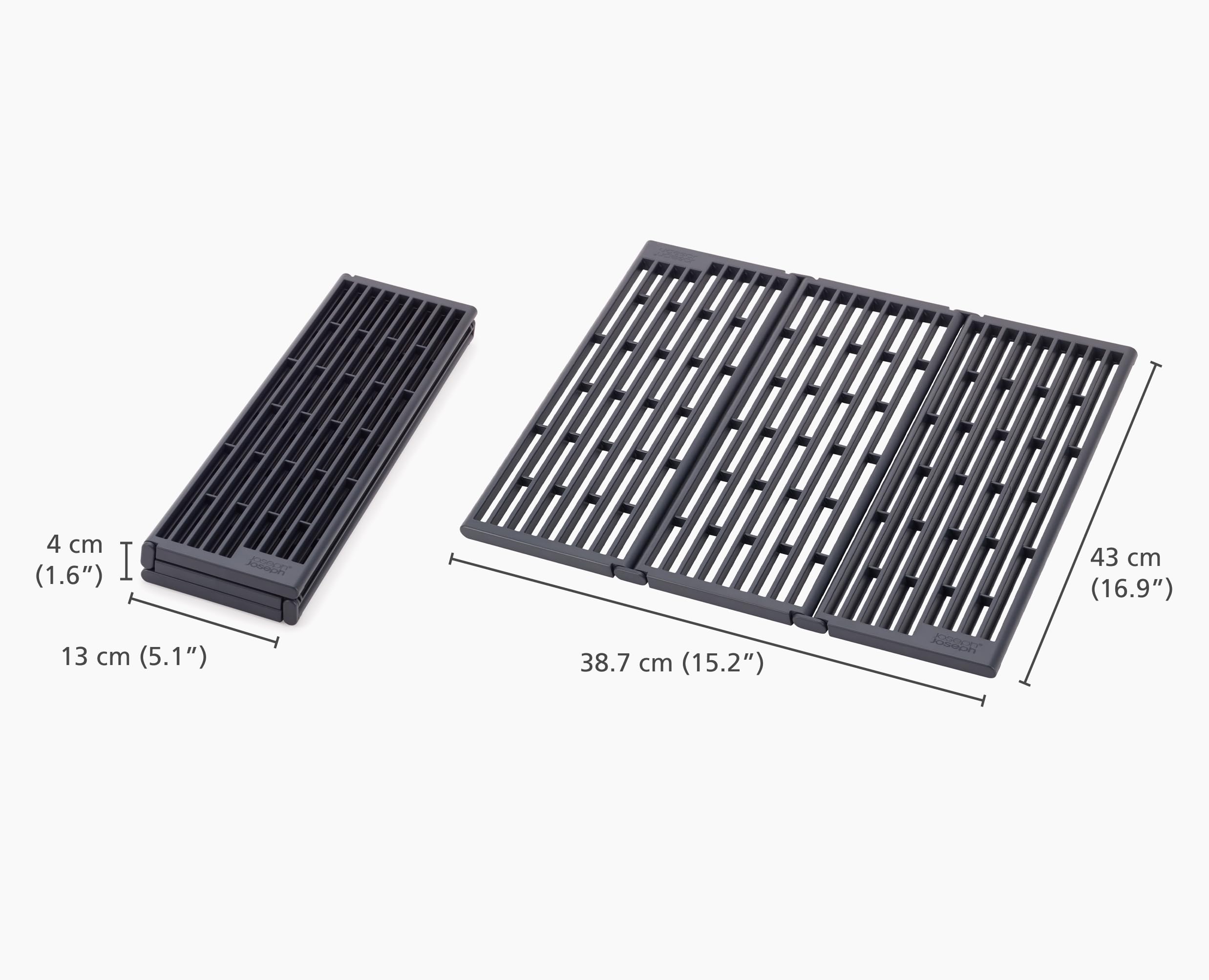 Joseph Joseph Platform Folding Over Sink Drainer - Fits Across Sink, Space-Saving Kitchen Drying Rack 3