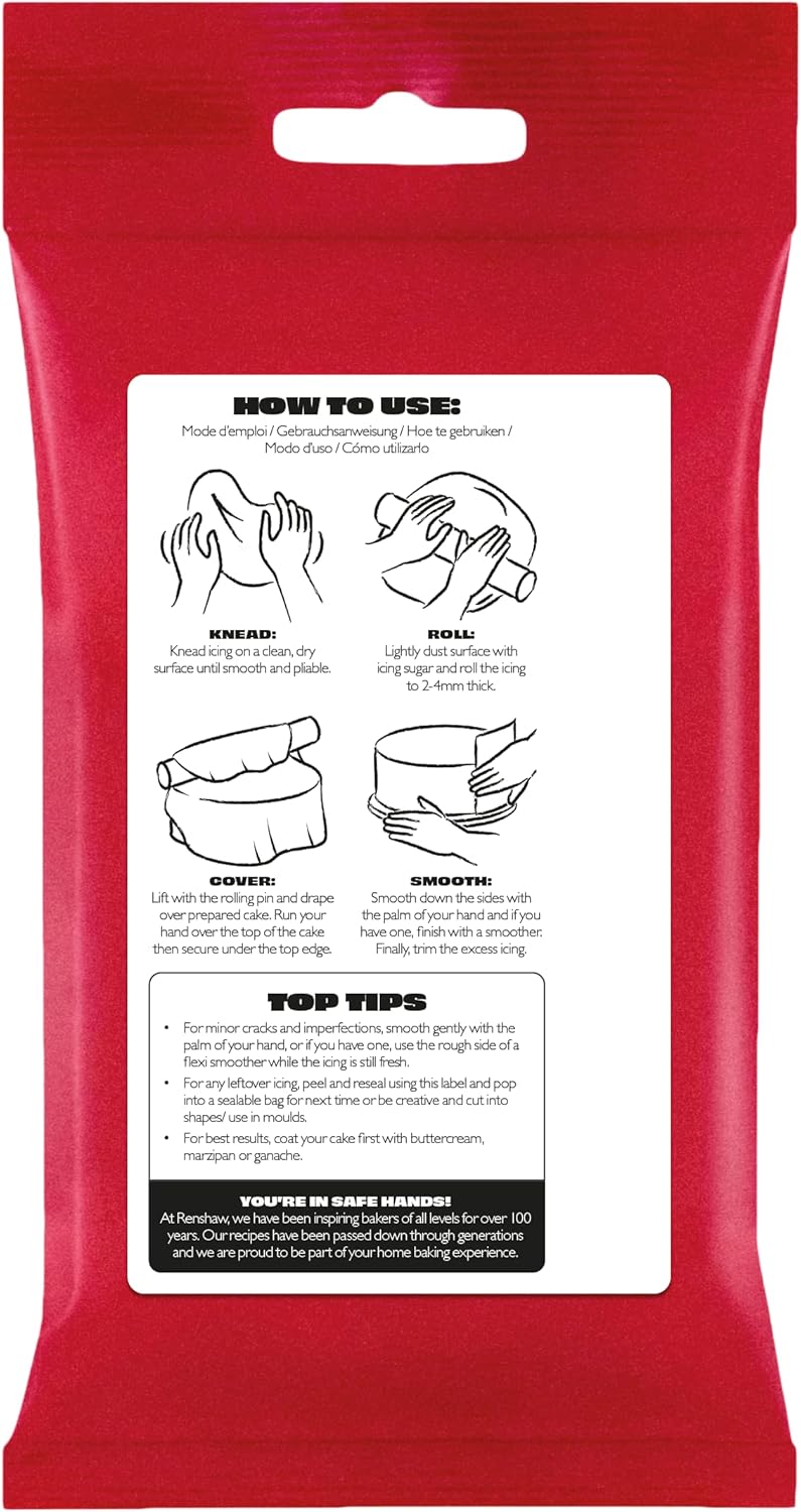 Renshaw Just Roll With It Fondant Icing - White, 500 g