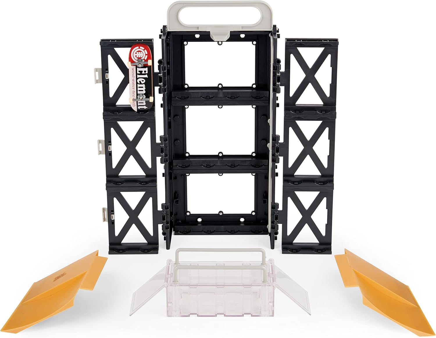 Tech Deck Play and Display Transforming Ramp Set and Carrying Case with Exclusiv 4