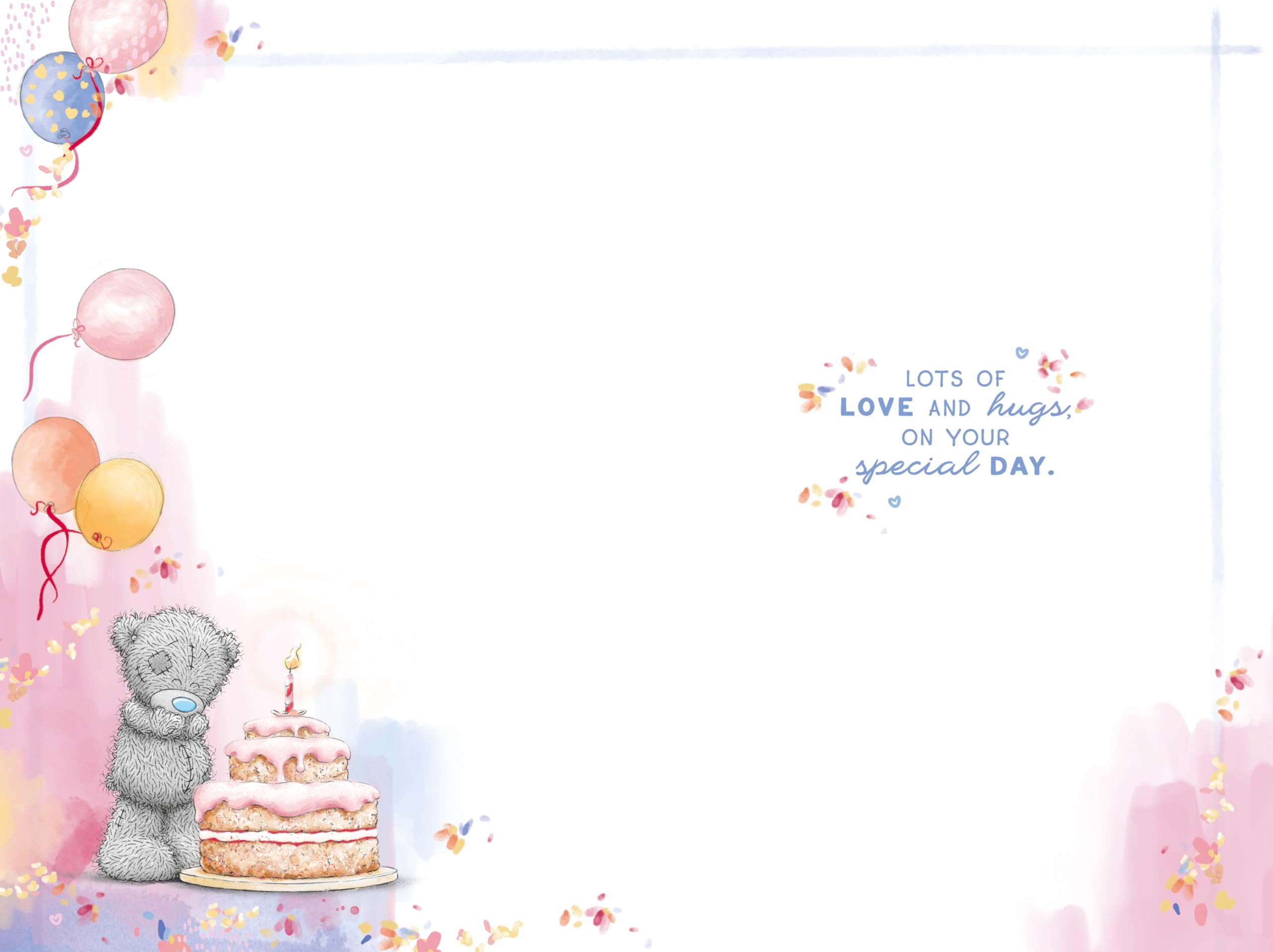 Me To You Tatty Teddy Amazing Mummy Bear Balancing Cake Luxury Gold Foil Birthday Card