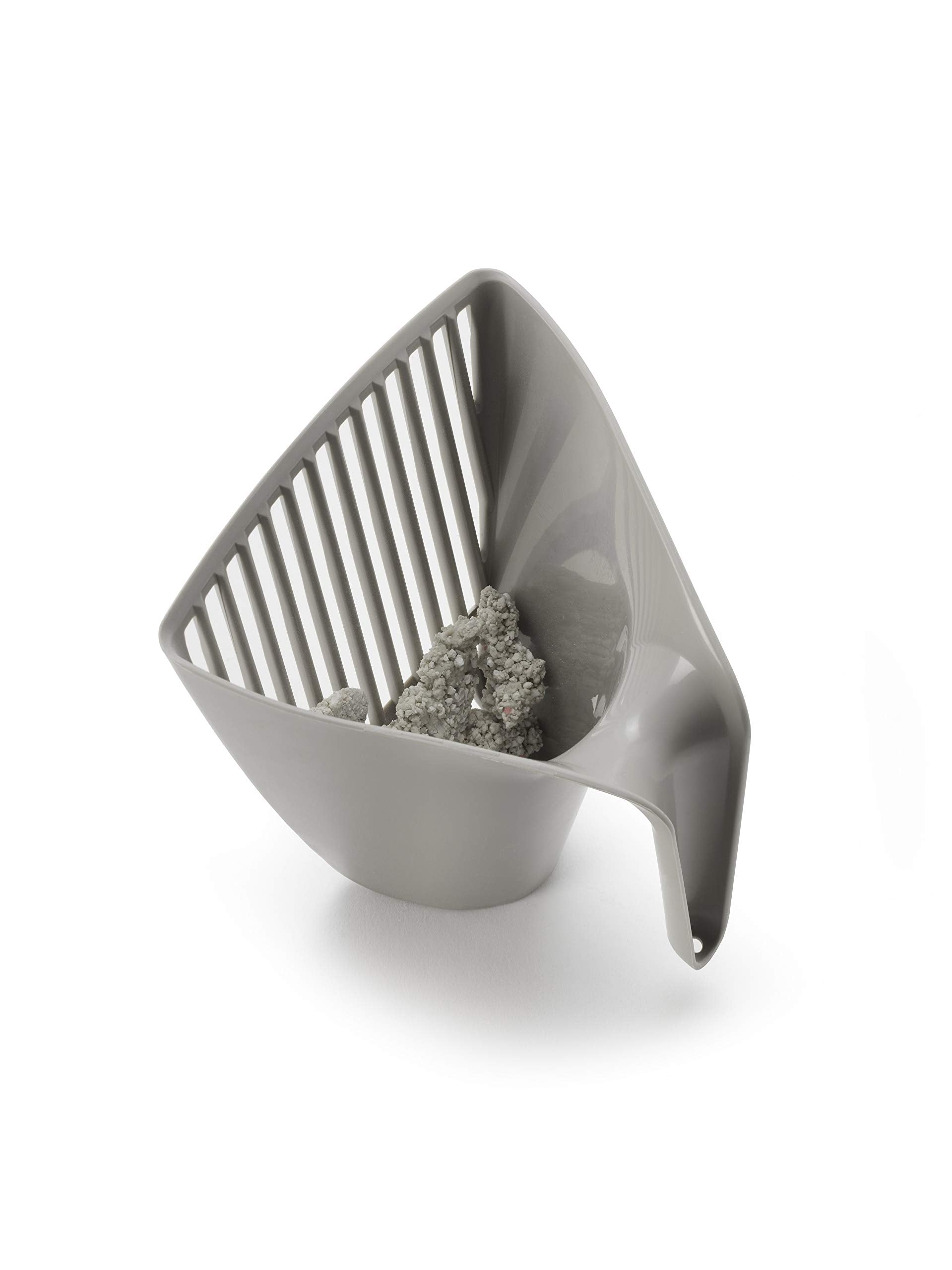 Moderna Scoop & Sift Litter Scoop - Premium Plastic | Top Handle Design | Warm Gray 6