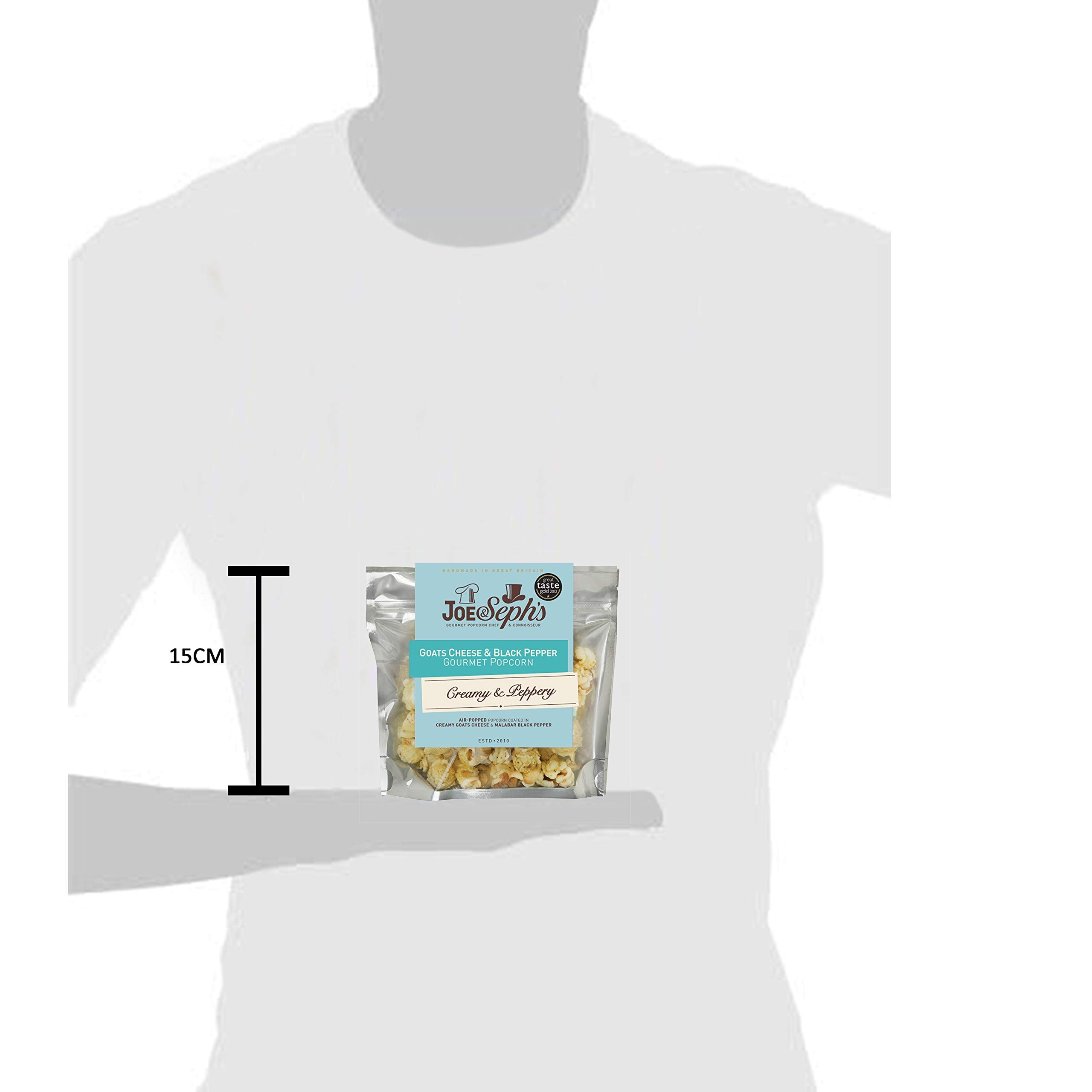 Joe & Seph's Goats Cheese & Black Pepper Popcorn Snack Pack - 1 x 27g Bag 3