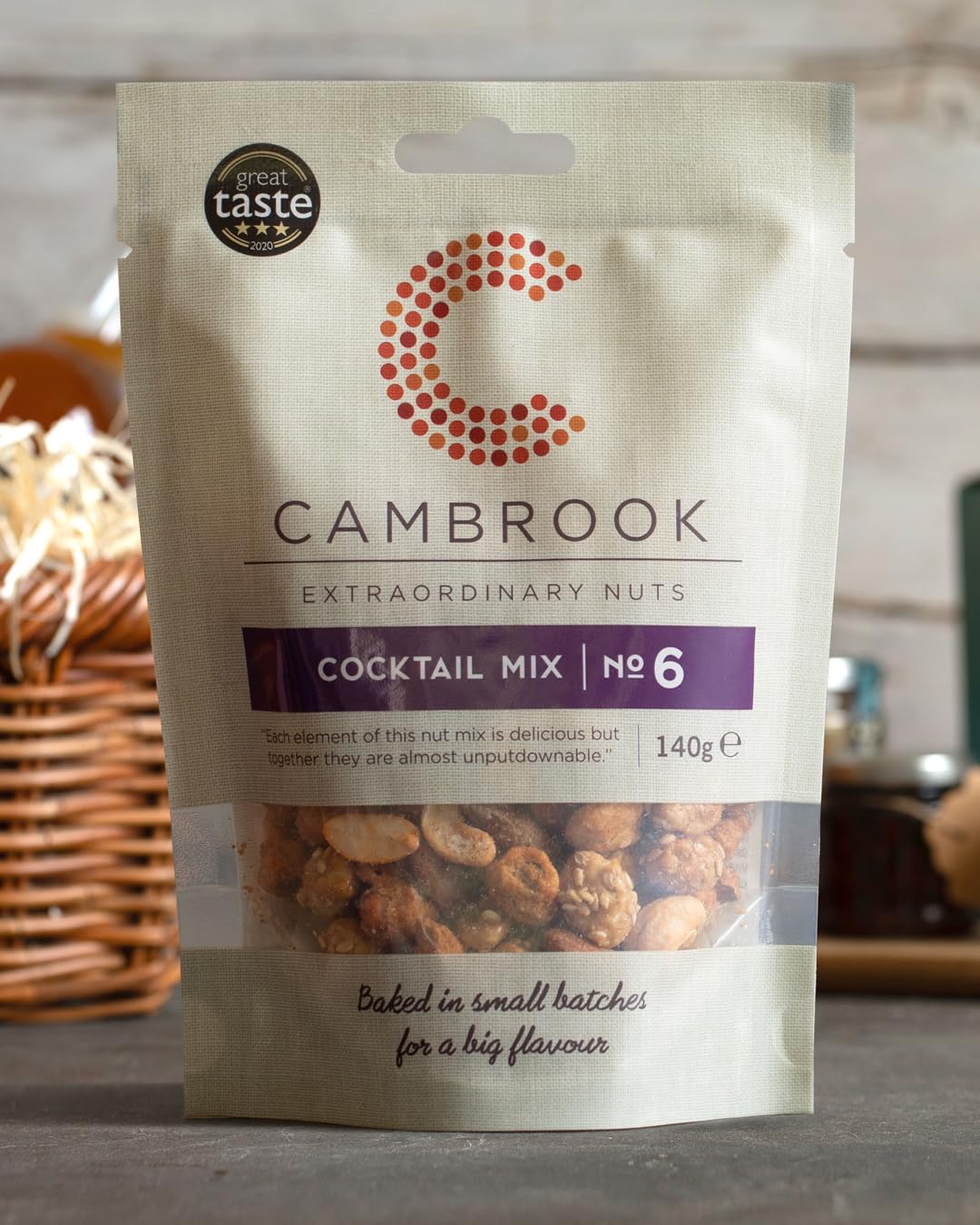 Cambrook Extraordinary Nuts Cocktail Mix 6 - Salted, Smoked & Caramelised Mixed Nuts | 140g 3