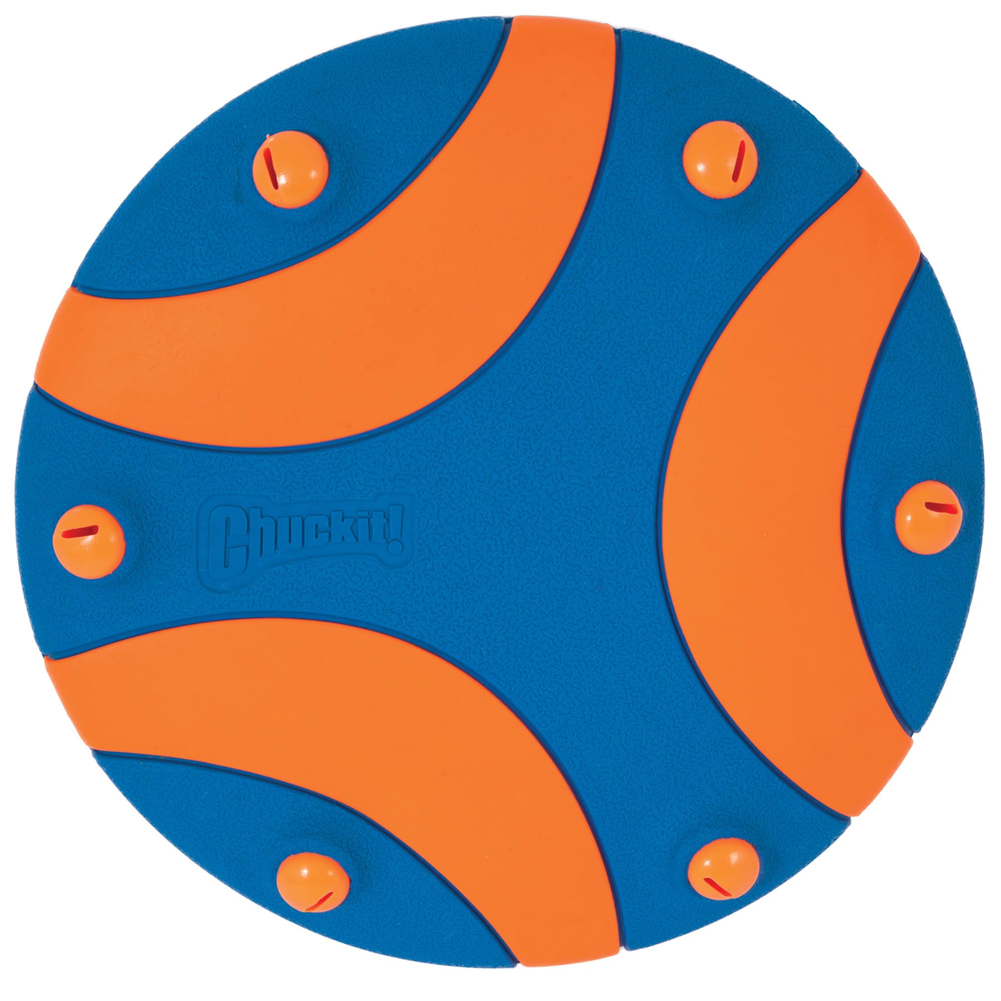 Chuckit! WHISTLE FLYER - High Visibility Multi-Color Dog Frisbee | Durable Rubber | Lightweight