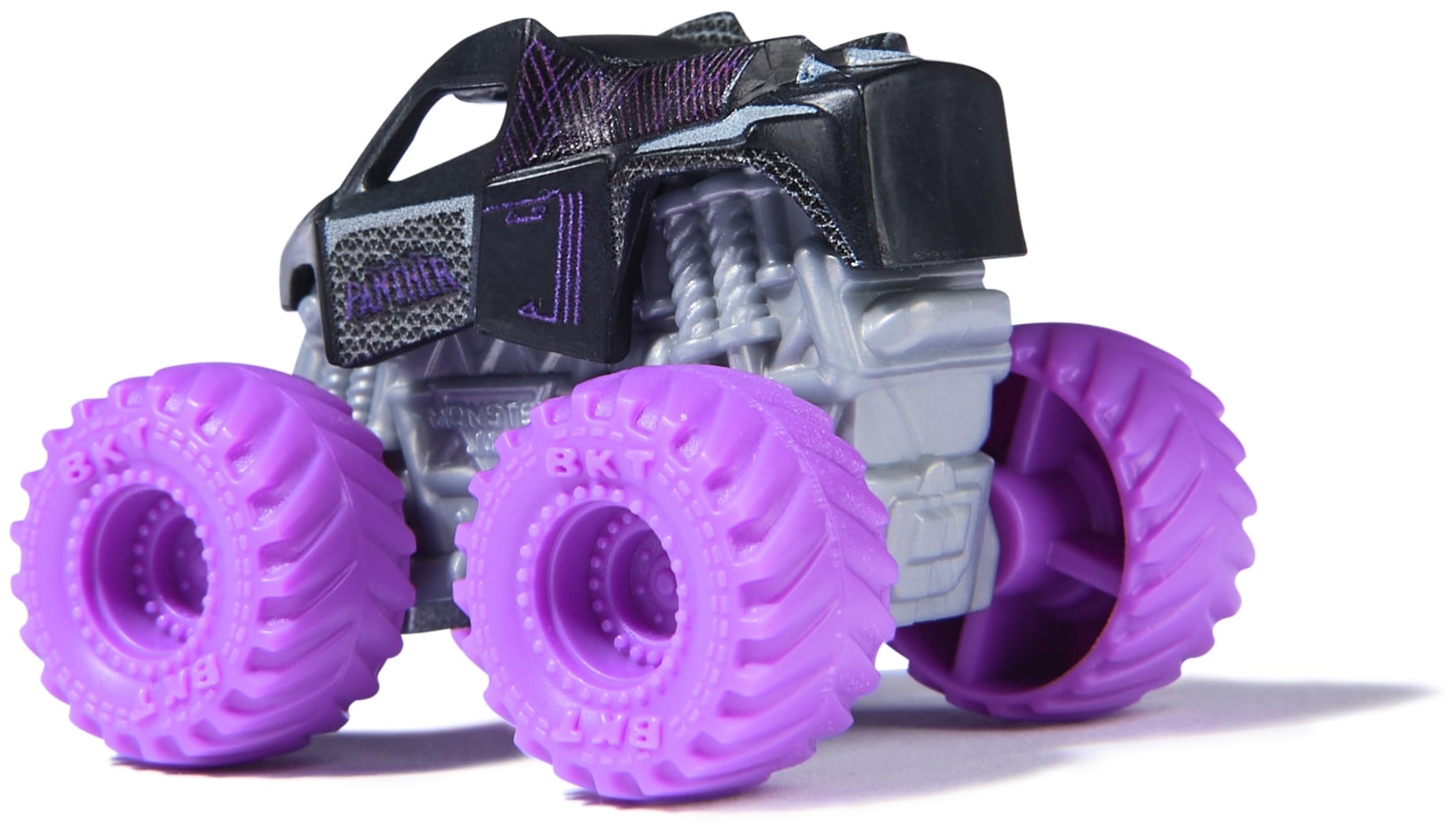 Monster Jam Marvel Mini Monster Truck 3-Pack (Black Panther, Captain America, Iron Man) 1:87 Scale Die-Cast 8