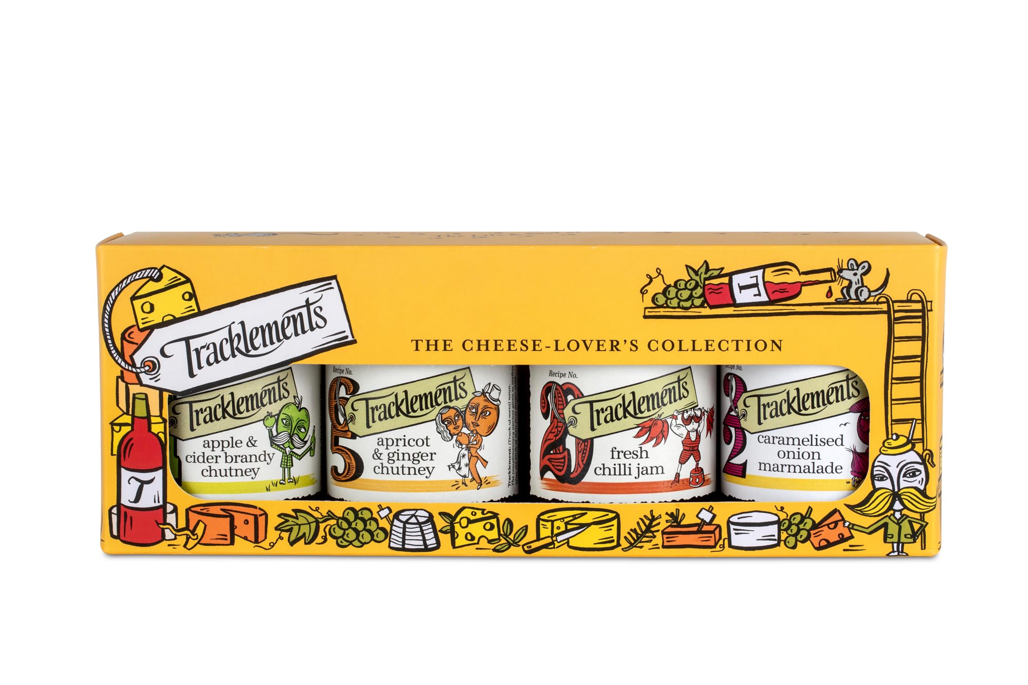 Tracklements The Cheese Lover's Collection Gift Pack | 4 Great Taste Award Winners | Gluten Free & Vegan Friendly 1