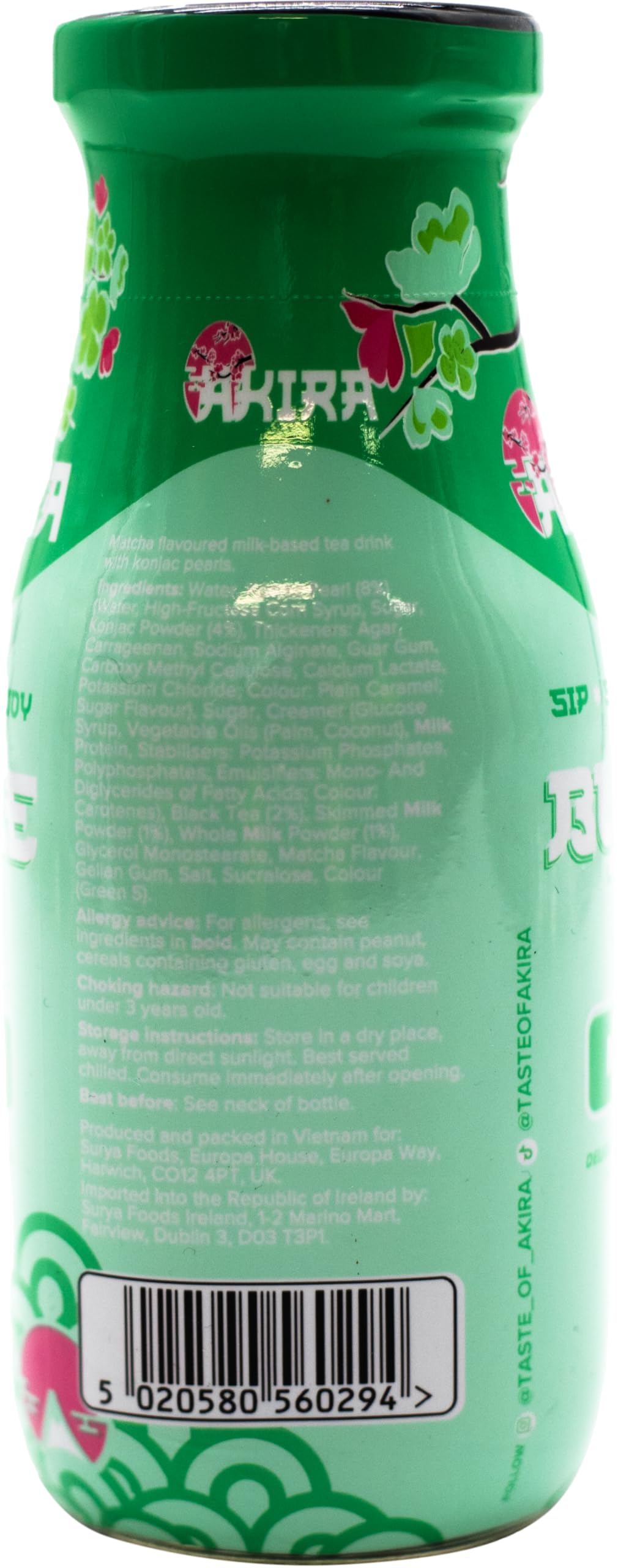 Akira Matcha Bubble Milk Tea - Ready-to-Drink Can 290ml