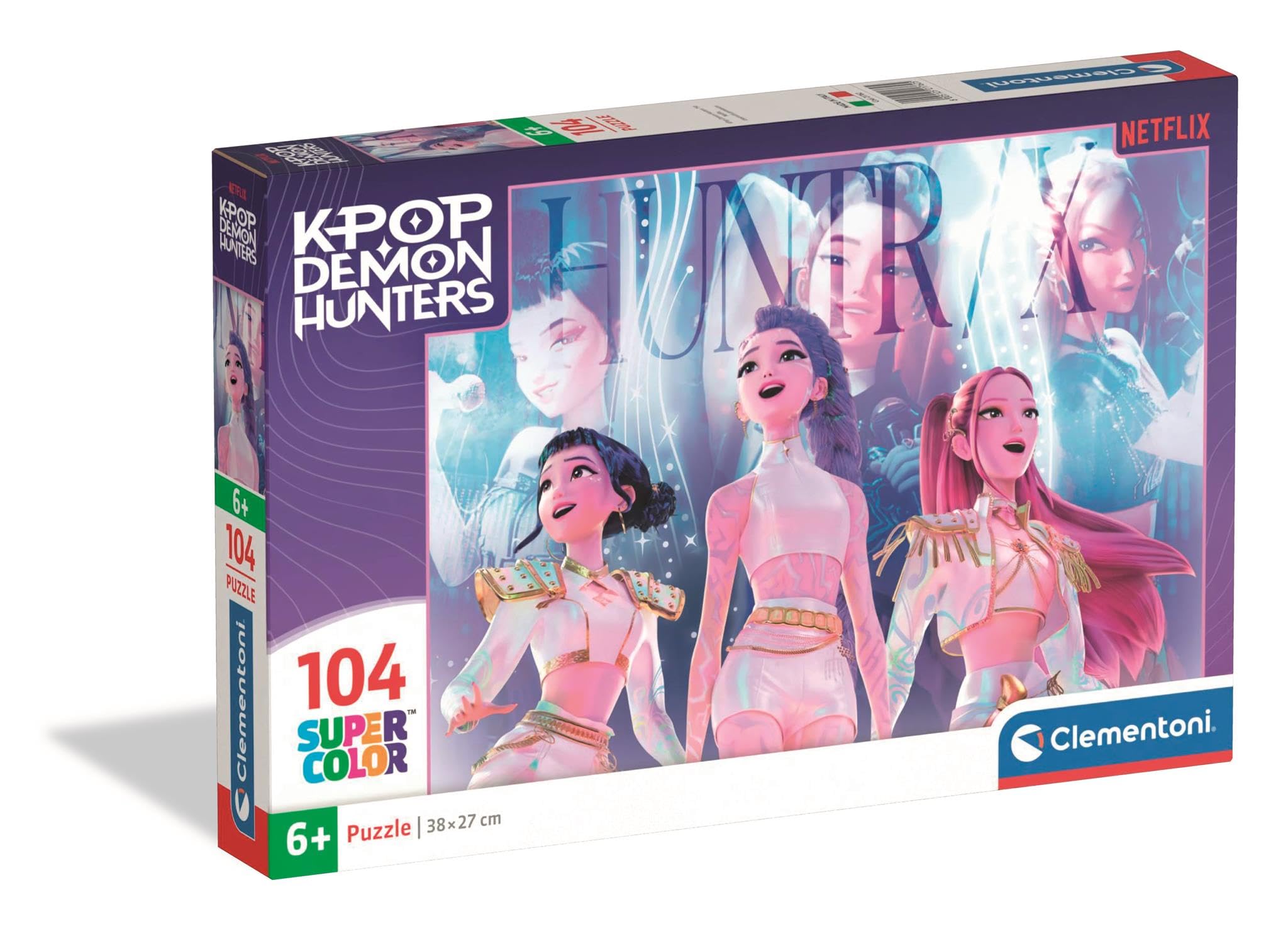 Clementoni KPOP Demon Hunters 104 Piece Jigsaw Puzzle for Kids 6+ | Finished Size 38x27 cm 1