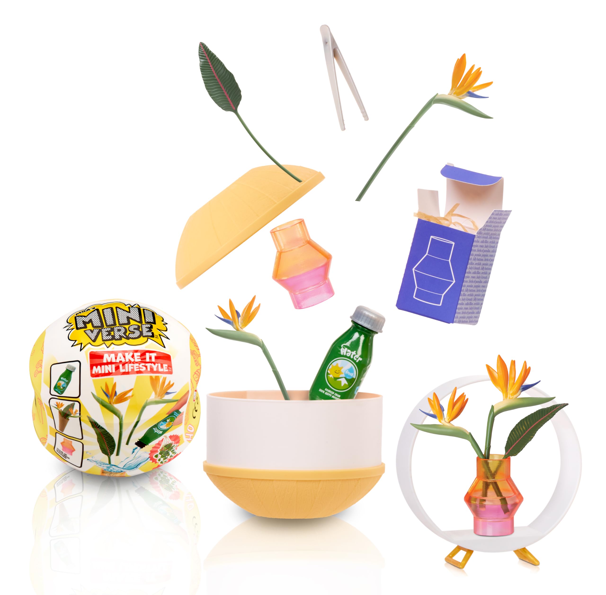 MGA's Miniverse Make It Mini Lifestyle Home Series 1 - Mini Replica DIY Kit - Plants, Birdhouses, Bouquets - Blind Pack