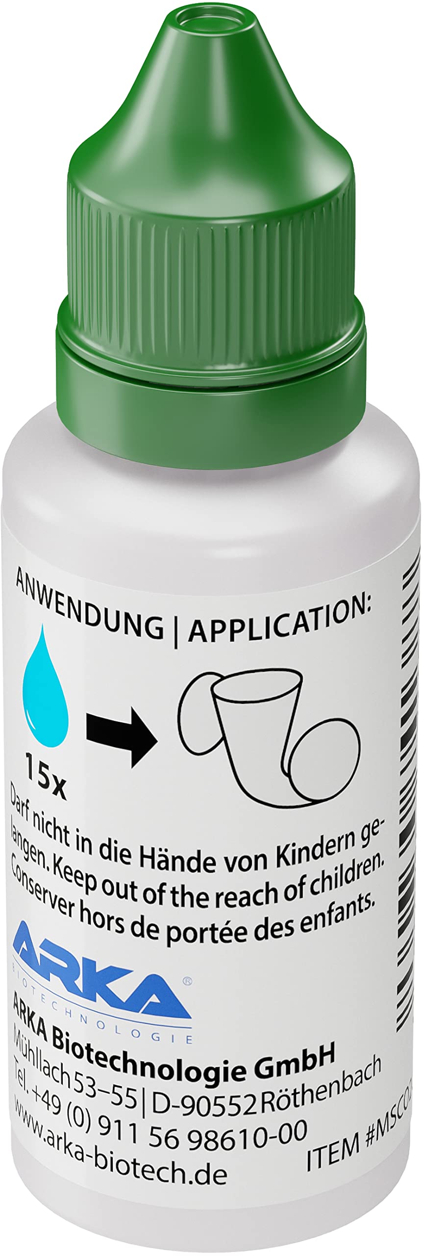 ARKA mySCAPE-CO2 Checker Liquid - 15 ml Indicator Solution for Freshwater Aquarium CO2 Monitoring