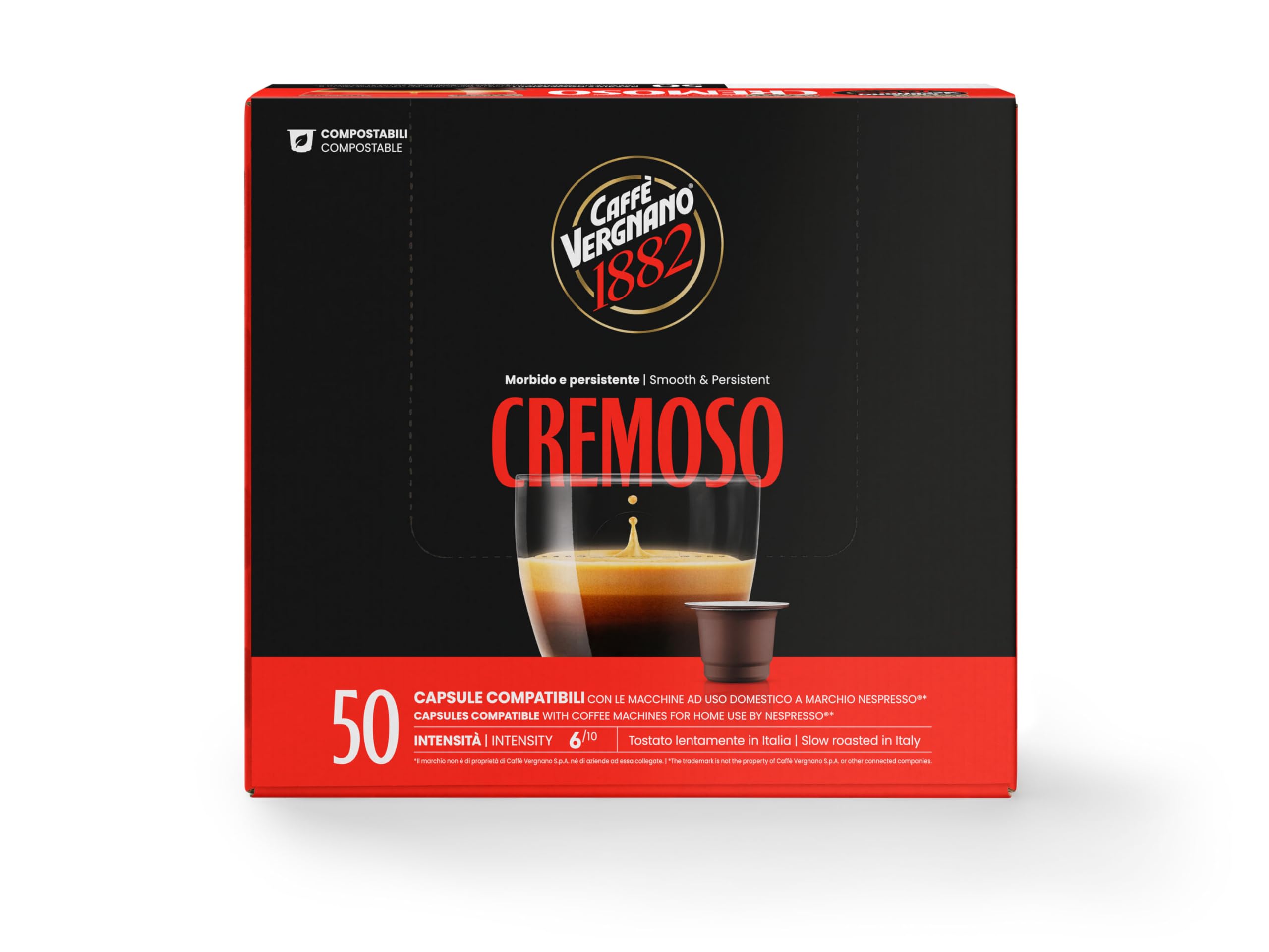 Caffè Vergnano 1882 Èspresso - Compostable Coffee Capsules for Nespresso® and Èspresso1882 TRÈ Machines (50 Capsules) 9