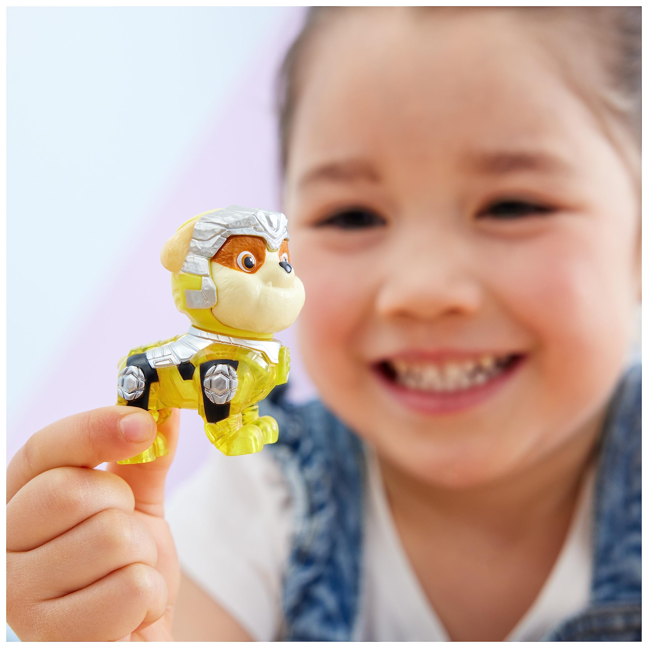 Paw Patrol: The Mighty Movie Rubble's Construction Truck with Light-Up Action Figure, Lights & Sounds - Kids' Toy for Ages 3+ 16