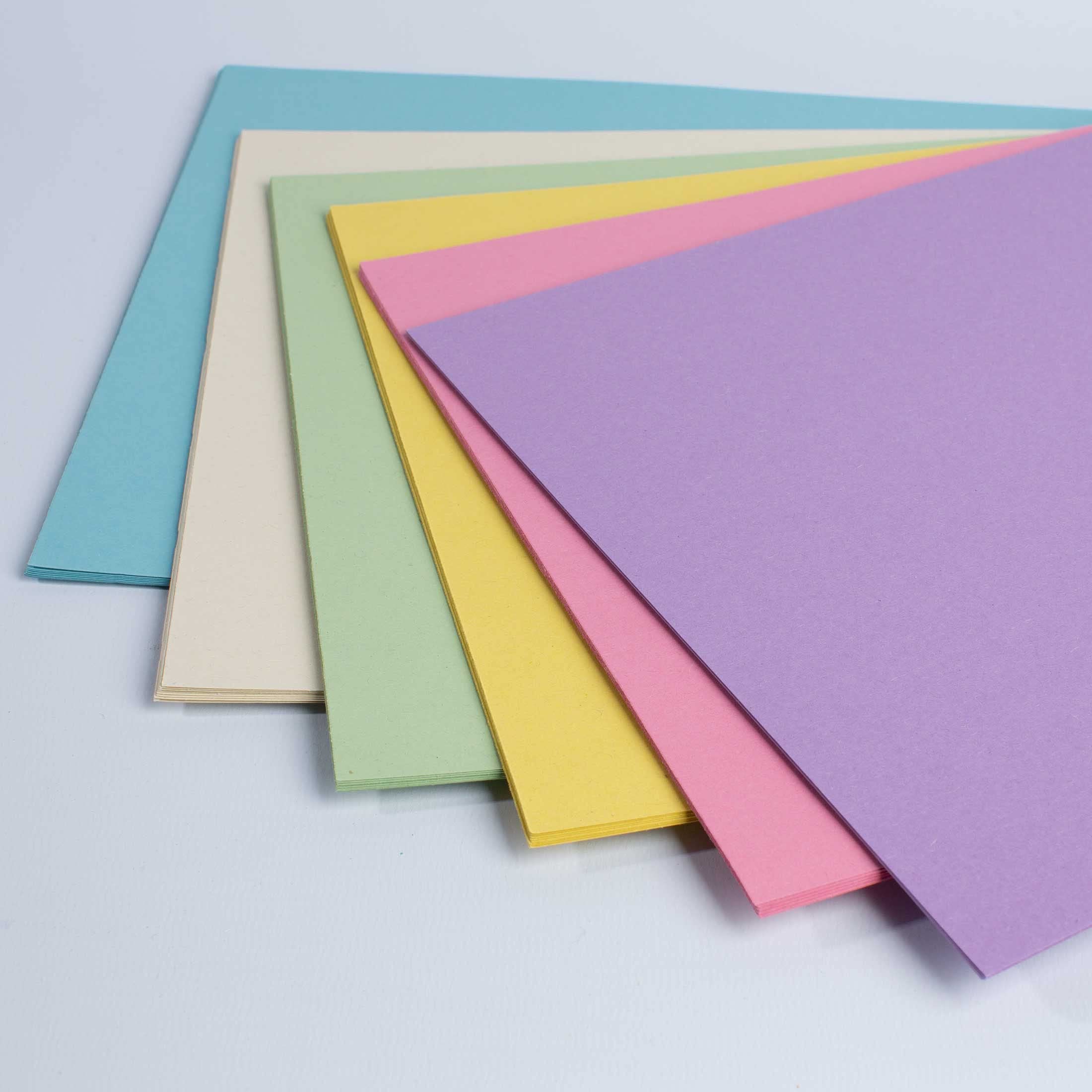 House of Card & Paper A4 160 GSM Card - Rainbow Pastel Coloured Card (50 Sheets)