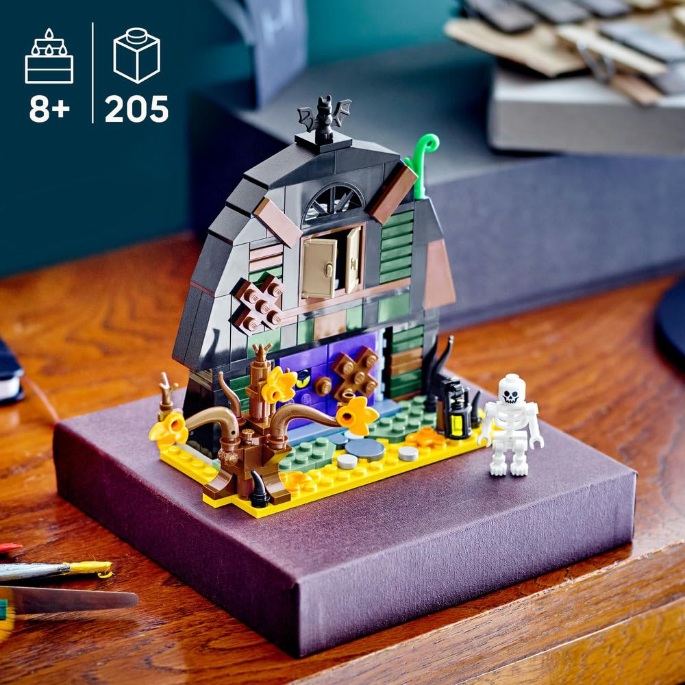 LEGO Halloween Barn Building Set 40721 - Skeleton Minifigure & Decor | Ages 8+ 2