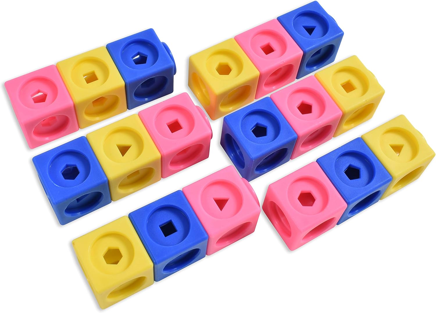 EDX Education Math Cubes - 100-Piece Linking Cube Set for Early Learning 5