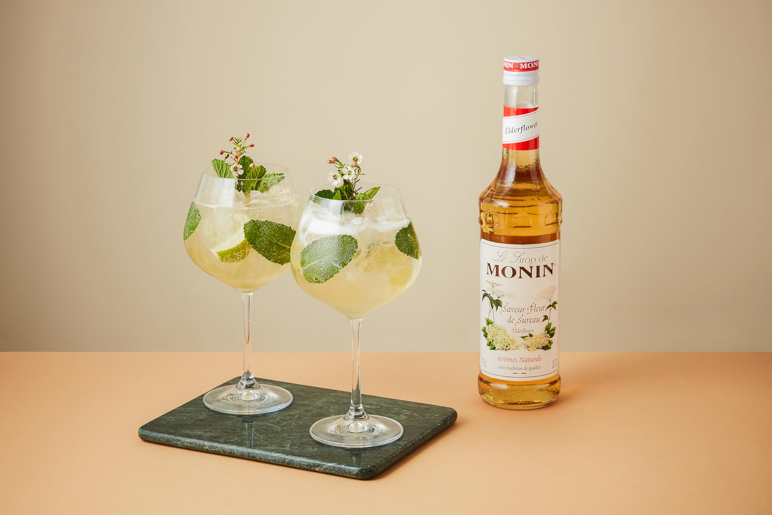 MONIN Premium Elderflower Syrup 700ml - Vegan, Alcohol-Free Cocktail & Mocktail Ingredient 5