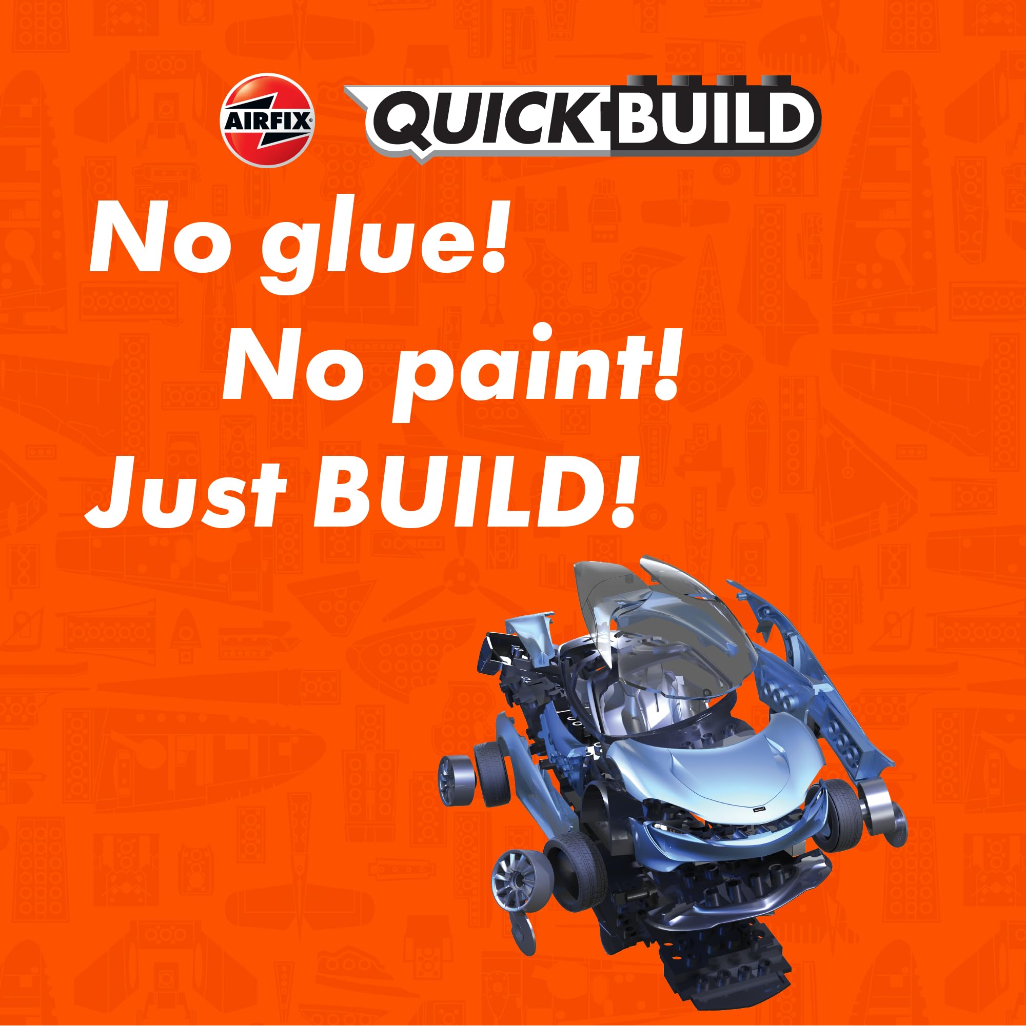 Airfix QuickBuild McLaren Speedtail Model Kit - 37-Piece Plastic Car Model for Ages 14+ 9