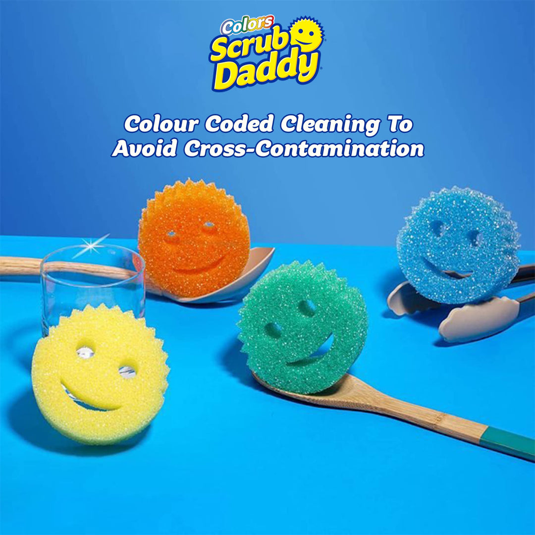 Scrub Daddy - Colors Kitchen Sponges, Dish Sponges for Washing Up, FlexTexture Design