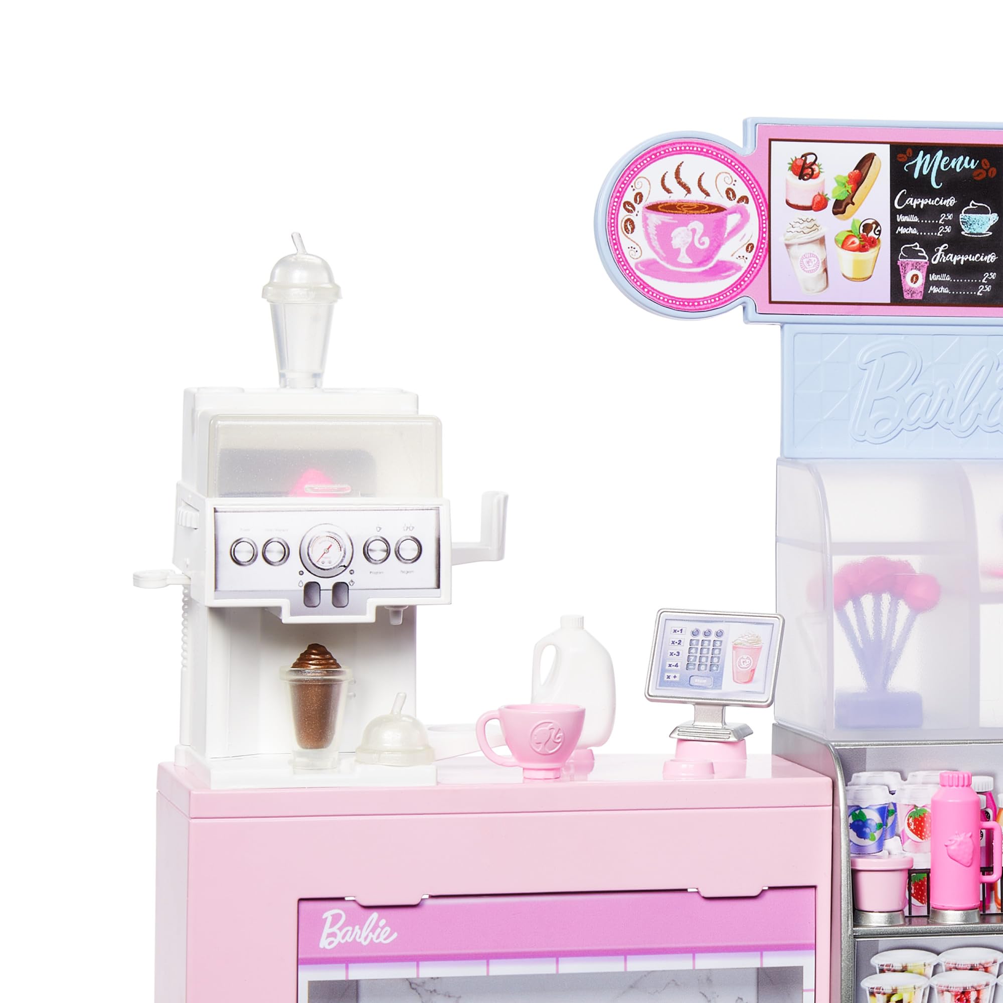 Barbie Coffee Shop Playset with Blonde Barista Doll & 13-Piece Accessory Set 2