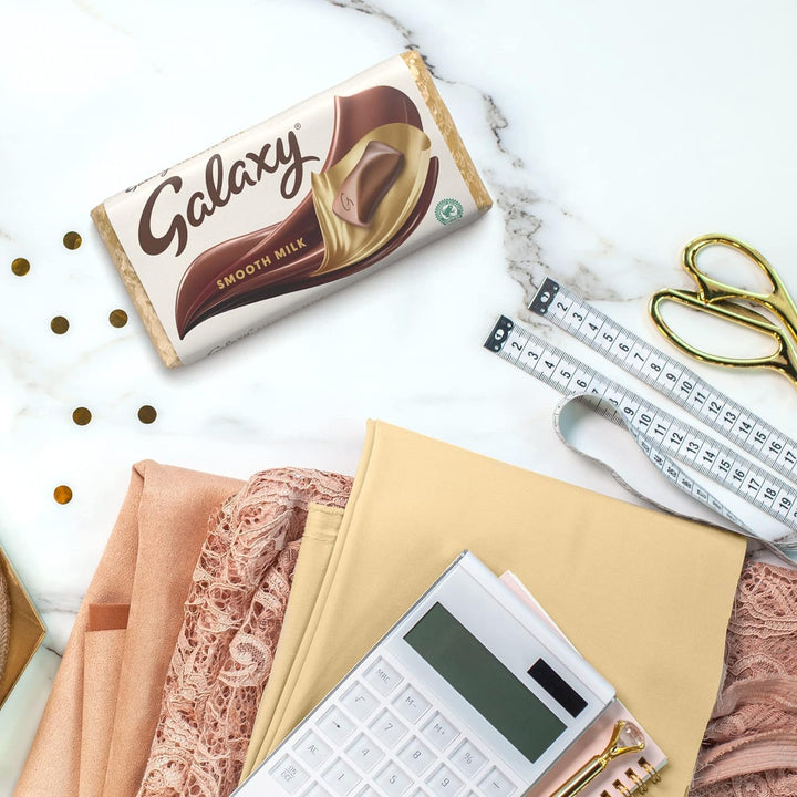 Galaxy Smooth Milk Chocolate Bar 100g - Movie Night Snack, Chocolate Gift, Sharing Bar