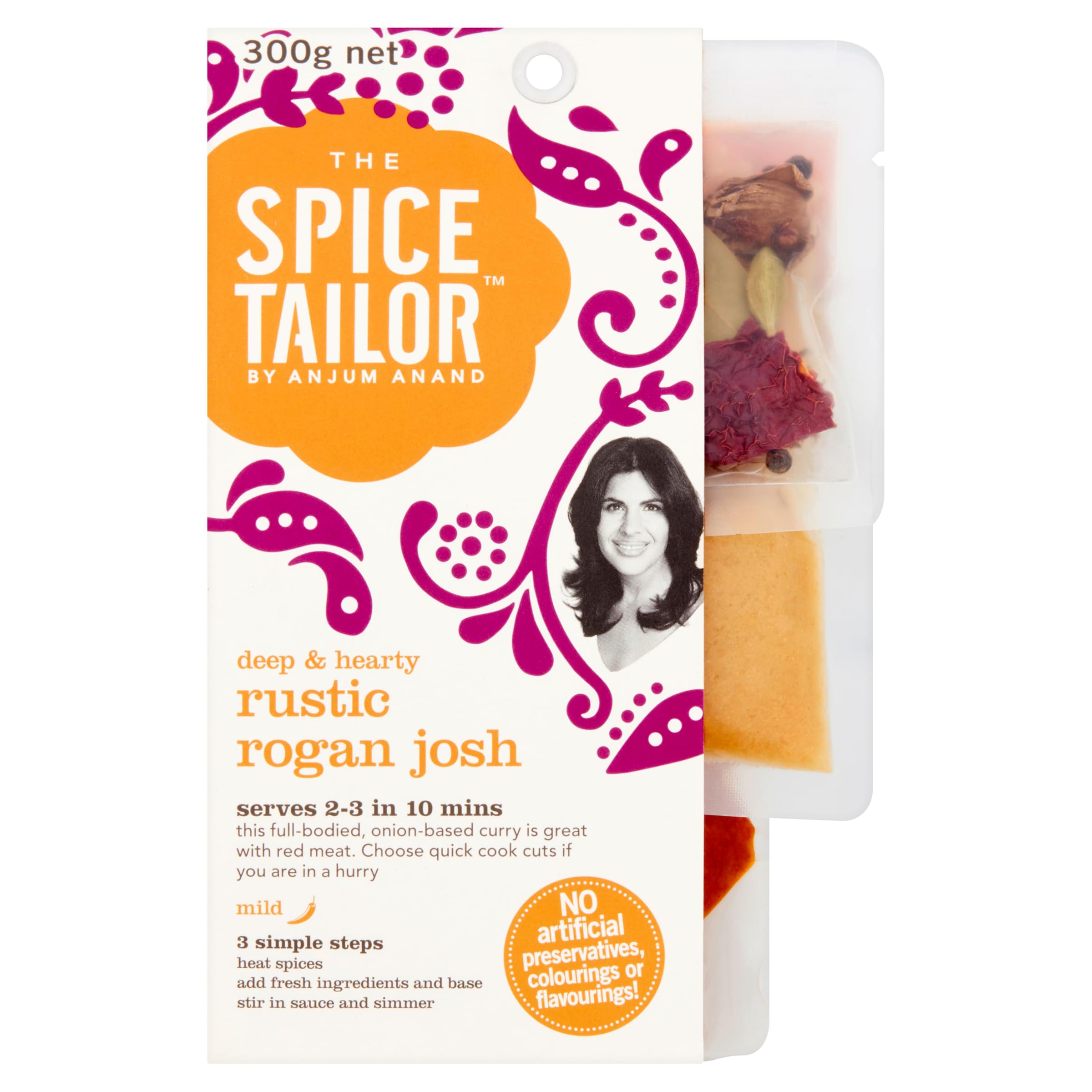 The Spice Tailor Rustic Rogan Josh Indian Curry Sauce Kit, 300g