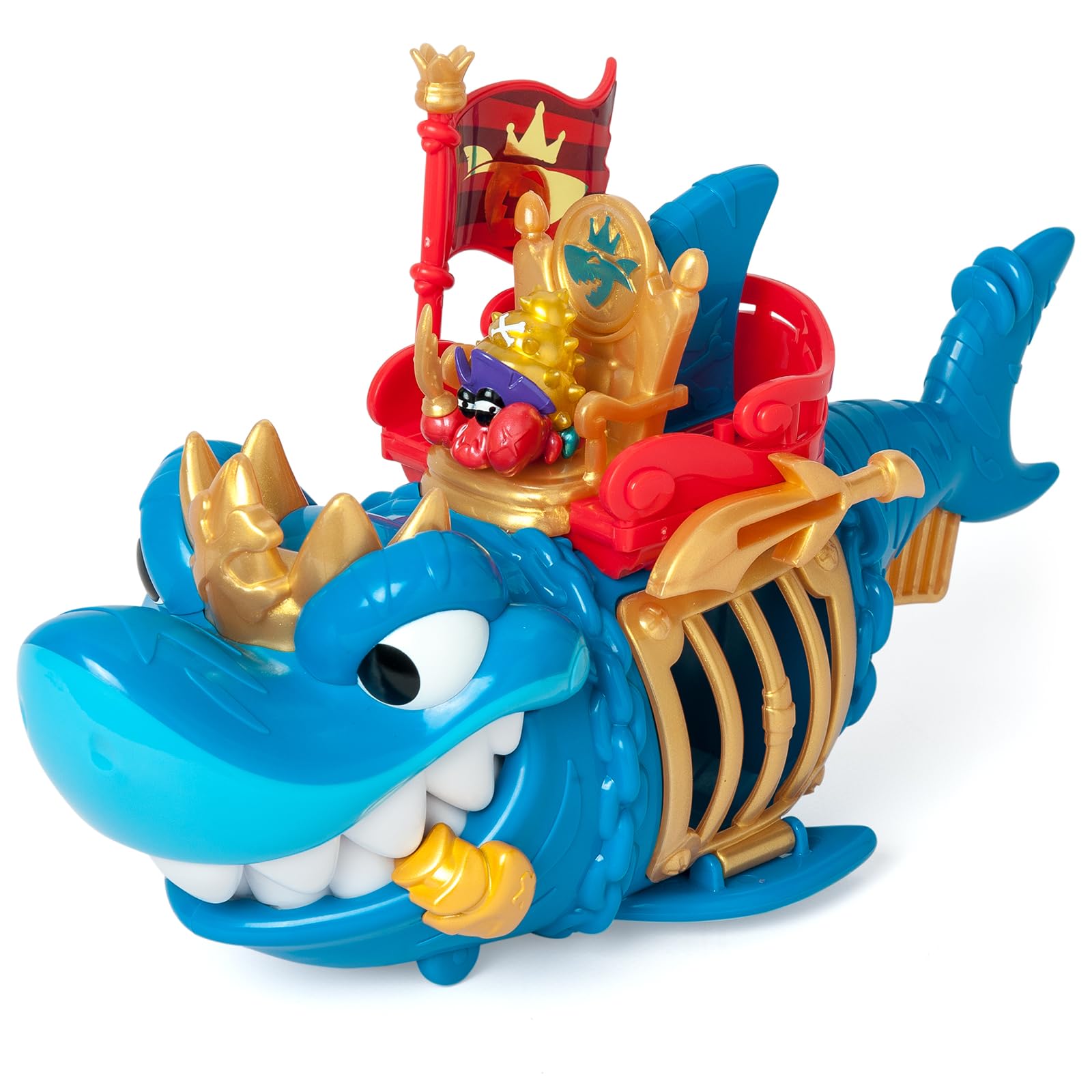 PIRATIX ADVENTURE WORLD King Shark Playset - Articulated Shark with Capture Cage | Blue | Ages 3+ 2