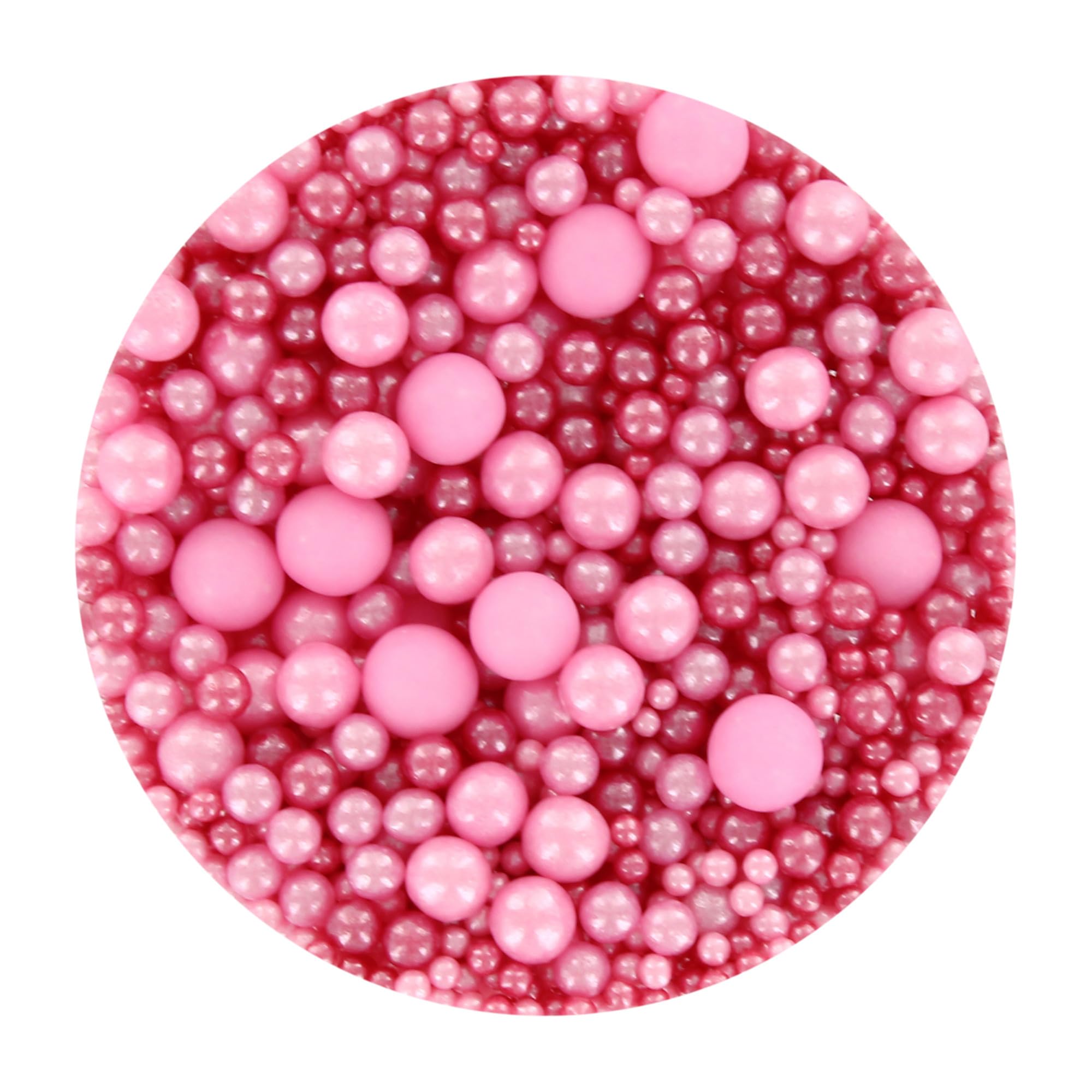 Baked with Love Candy Pearl Sprinkles - Pink Sugar Balls for Cakes | 100g Resealable Bottle 7
