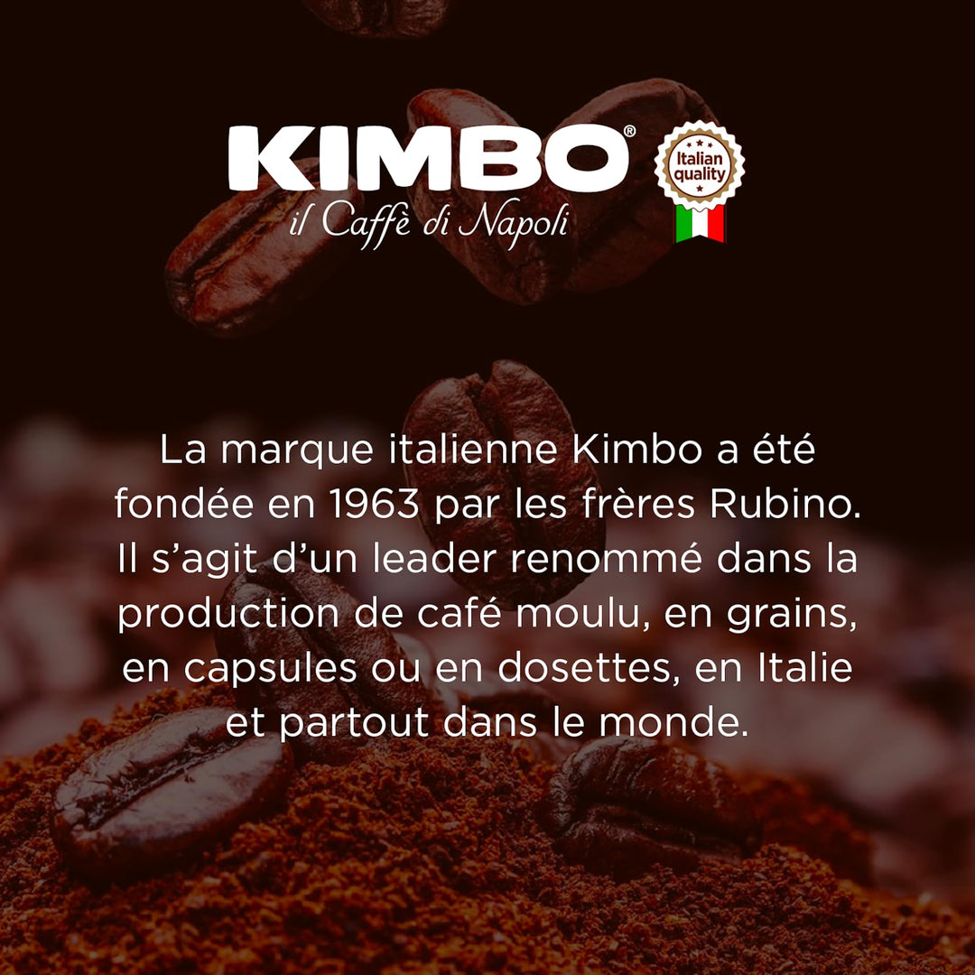 Kimbo Barista Decaf Capsules (10-Pack) | Nespresso Compatible | Italian Medium Dark Roast | Aluminium Coffee Pods