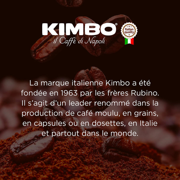 Kimbo Barista Decaf Capsules (10-Pack) | Nespresso Compatible | Italian Medium Dark Roast | Aluminium Coffee Pods