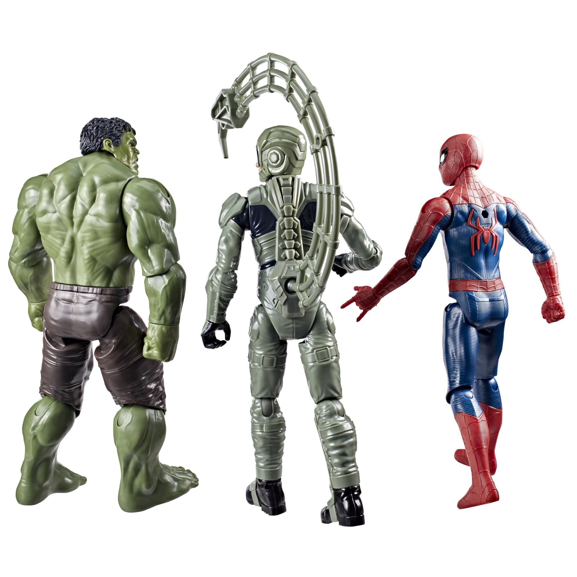 Marvel Titan Series Action Figures - Spider-Man, Hulk, & Marvel's Scorpion 3-Pack | 11.5-Inch Poseable 7