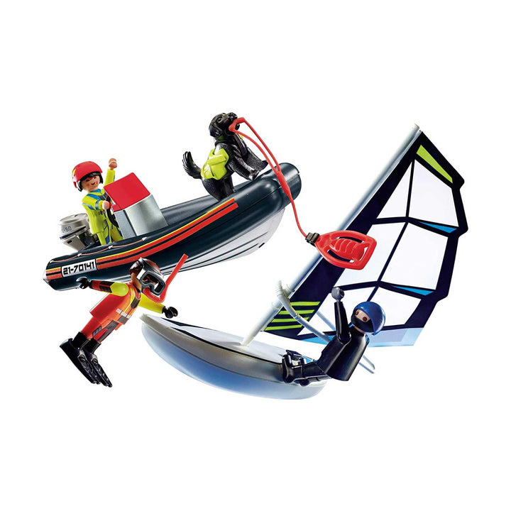 PLAYMOBIL City Action 70141 Sea Rescue: Water Rescue with Dog - Ages 4+