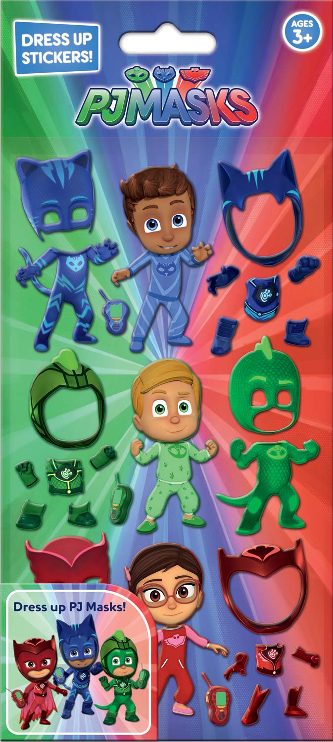 Paper Projects PJ Masks Big Sticker Bundle - Foil & Dress Up Sheets | Reusable Stickers 3