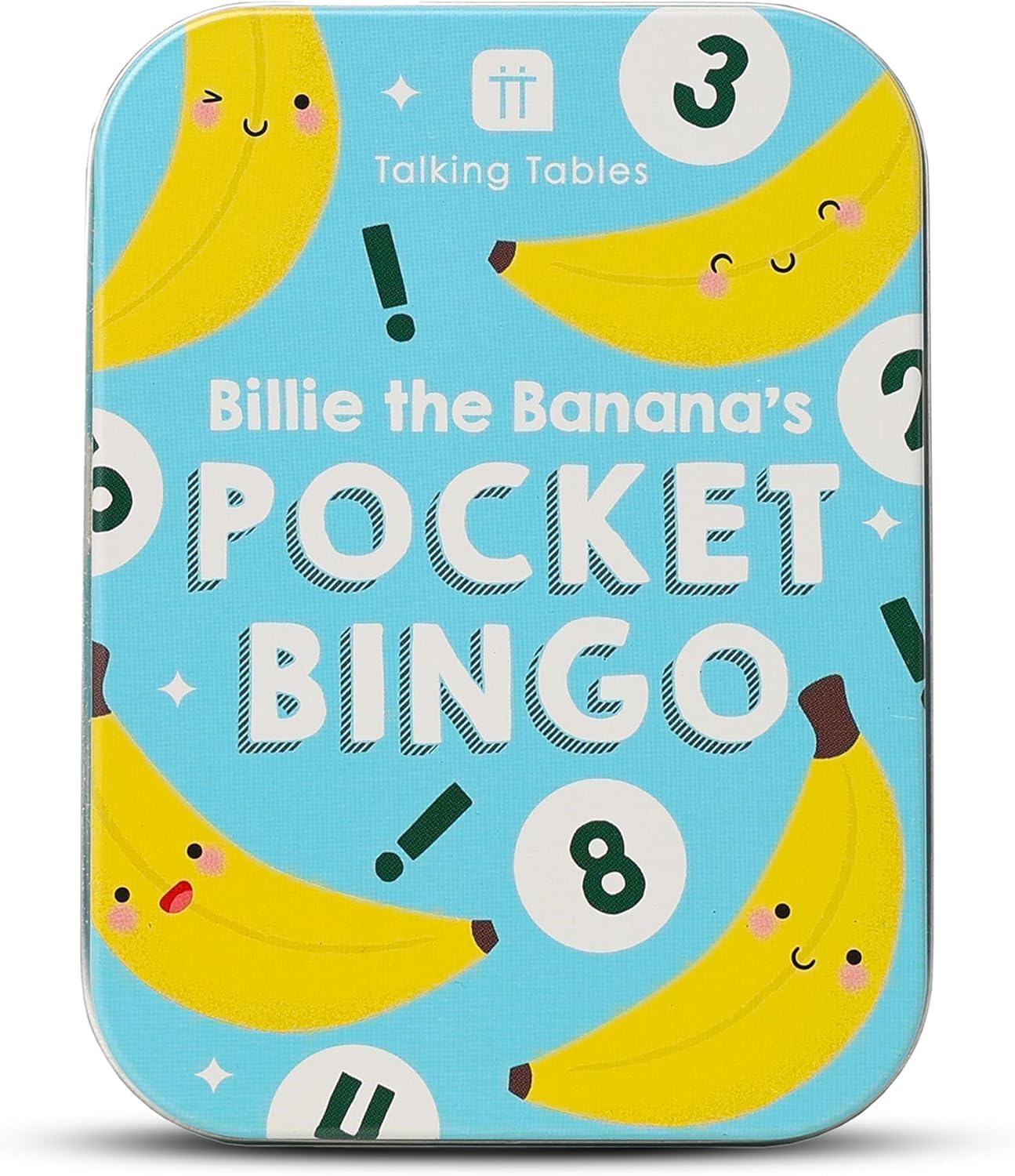 Talking Tables Banana Themed Kids Travel Bingo Game Pocket Size Family Card Game 4