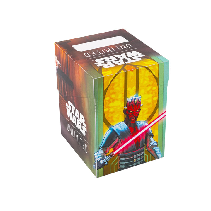 Gamegenic Star Wars Unlimited Soft Crate - Obi-Wan Kenobi/Darth Maul Deck Box with Token Storage