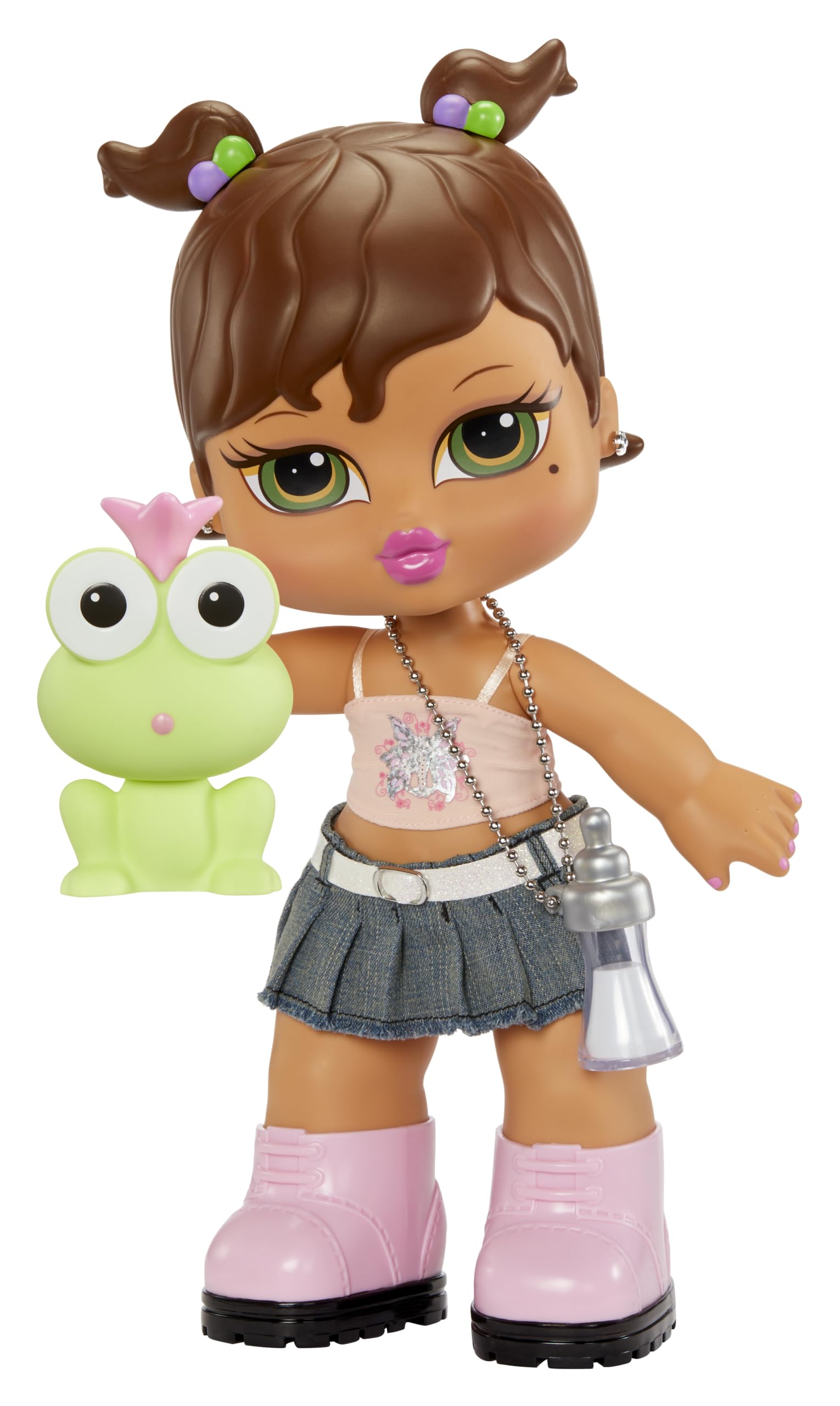 Bratz Big Babyz Yasmin - 34cm Collectible Doll with Pet & Bottle, Pink Fashion Outfit 4
