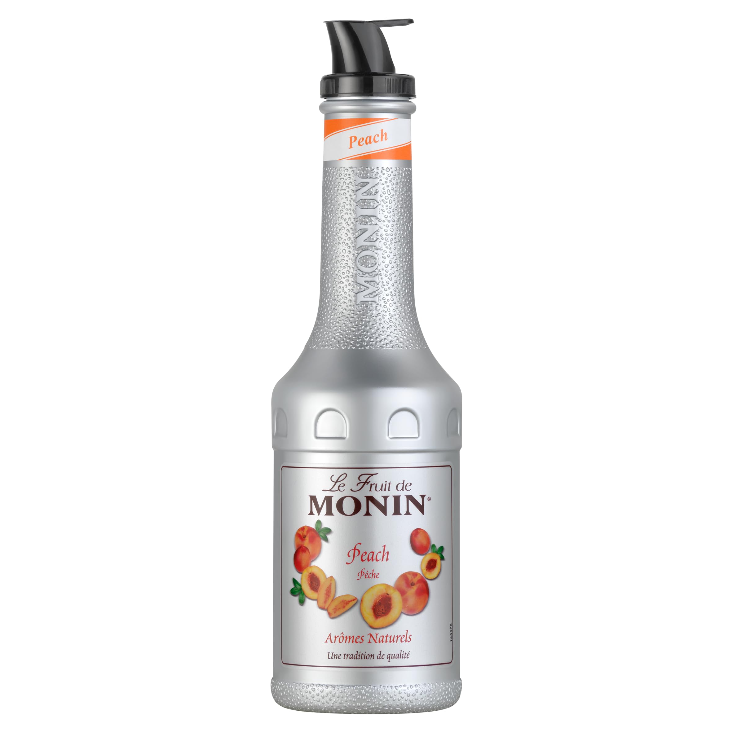 MONIN Peach Fruit Mix Puree - 50.1% Peach Puree | Vegan | 1L PET Bottle 1