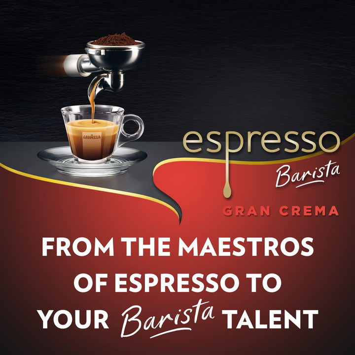 Lavazza Espresso Barista Gran Crema - Drum Roasted Whole Coffee Beans, 500g