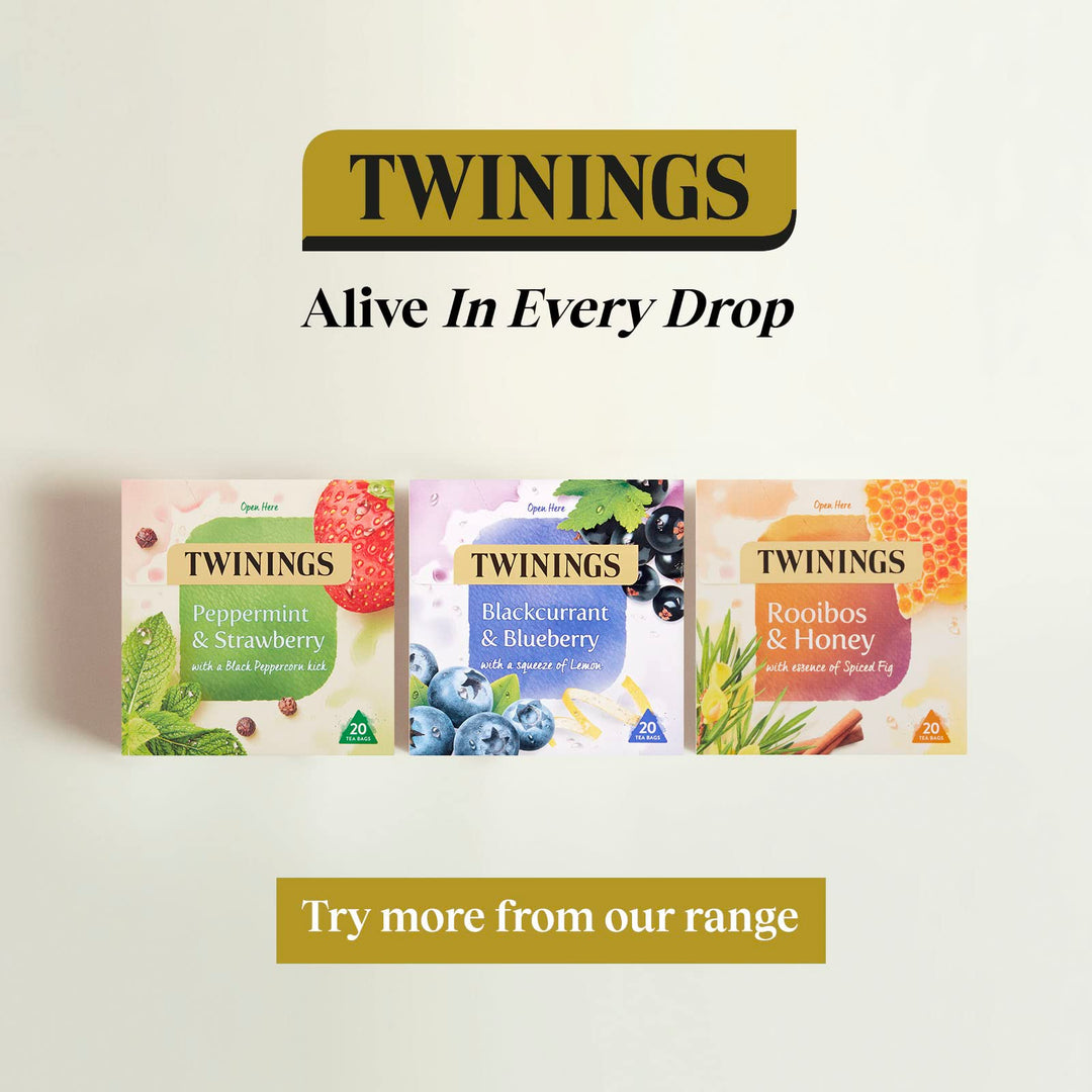 Twinings Raspberry & Lemon Infusion Tea Bags with Rose Petals, 20 Count