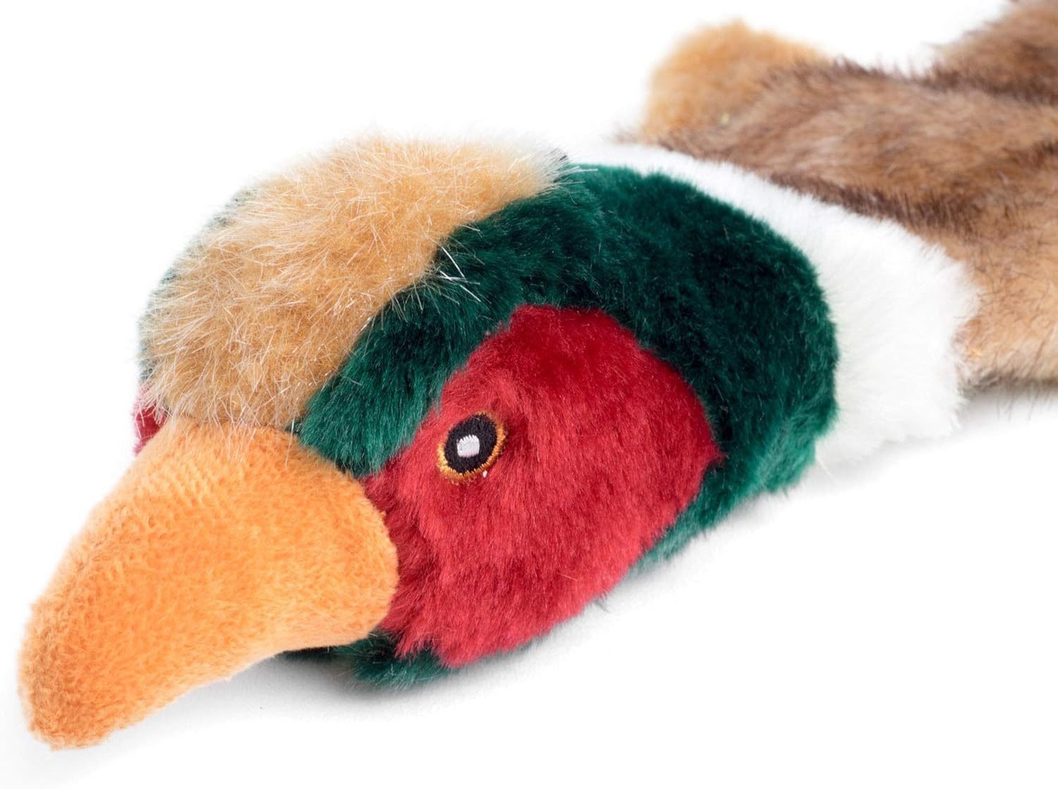 Petface Luxury Multi Squeak Pheasant Dog Toy | Plush Fur Material | Medium & Large Breeds 2