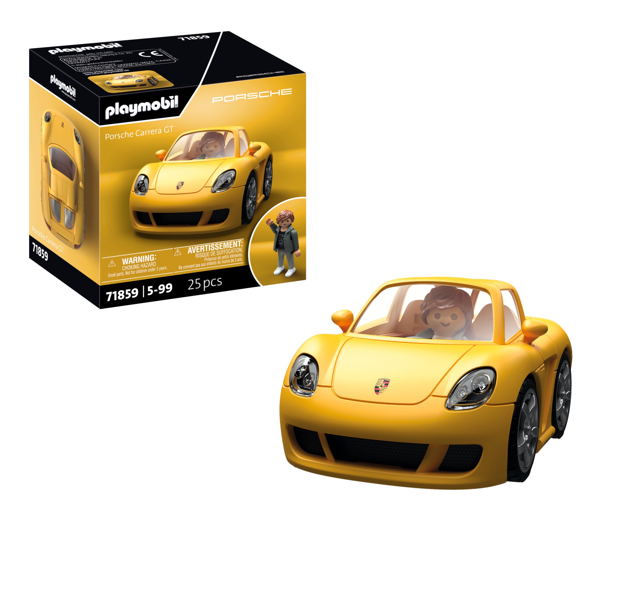 Playmobil Porsche Carrera GT - Model Car with Driver Figure for Kids 4+ 7