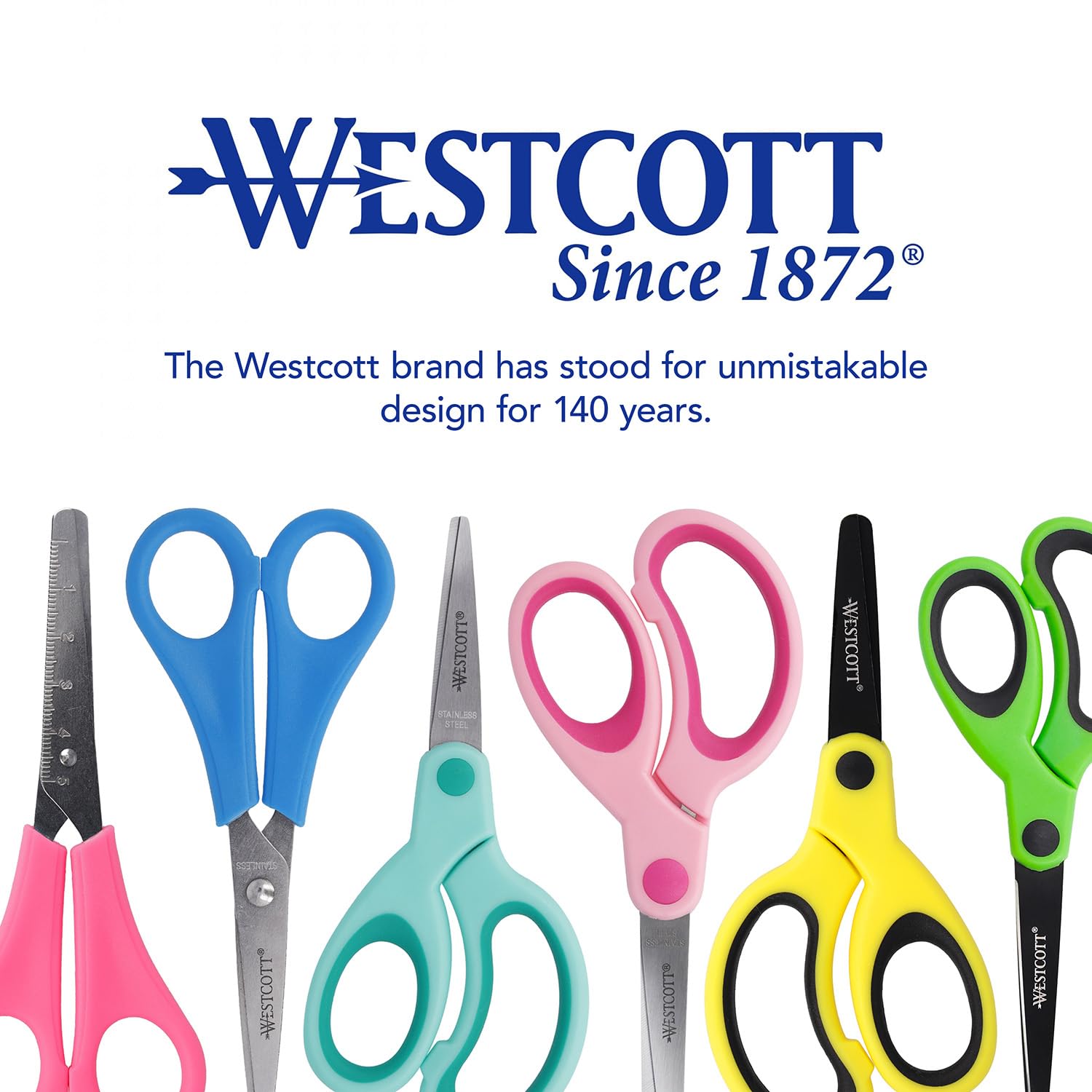 Westcott Softgrip Children's Scissors - Pink Right-Handed | 13 cm (5") | Rounded Tip for Safety 6