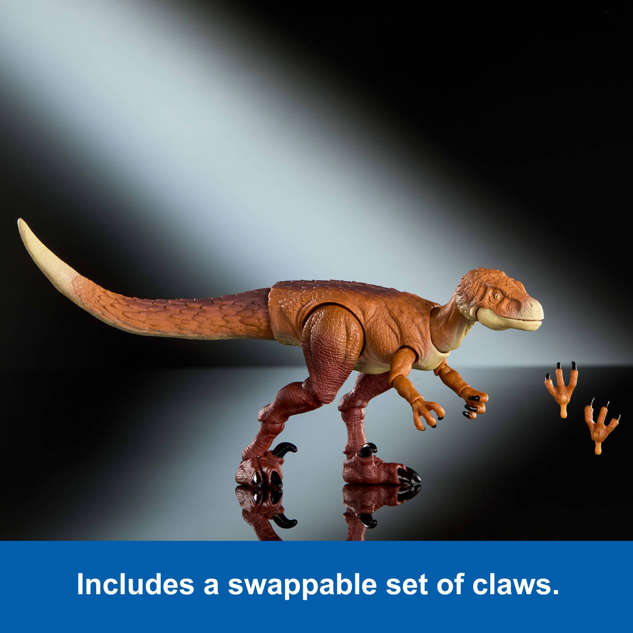 Mattel Jurassic World Hammond Collection Ornitholestes Dinosaur Action Figure | 18 Points of Articulation | 9.2-inch 5