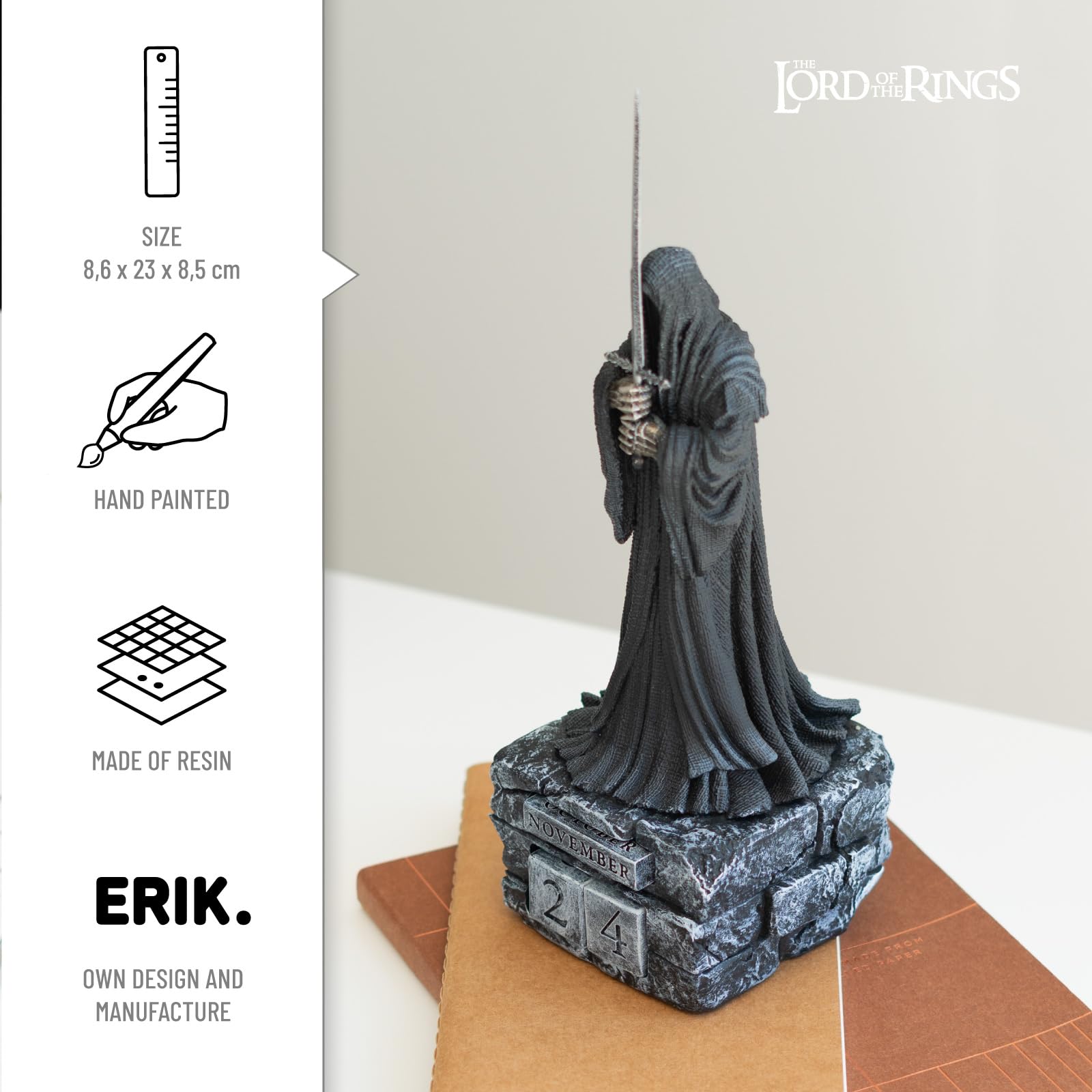 Grupo Erik The Lord of the Rings Nazgul 3D Perpetual Flip Calendar 9