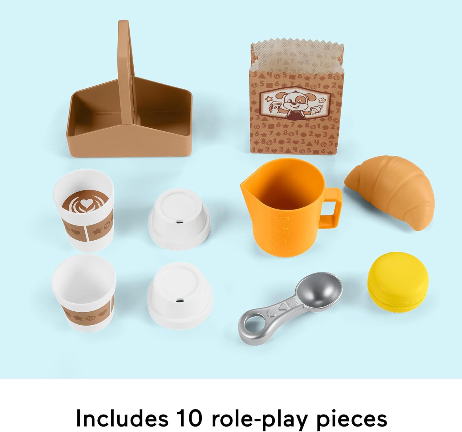 Fisher-Price Learn & Serve Coffee Café Playset - Interactive Toddler Toy with Smart Stages 2